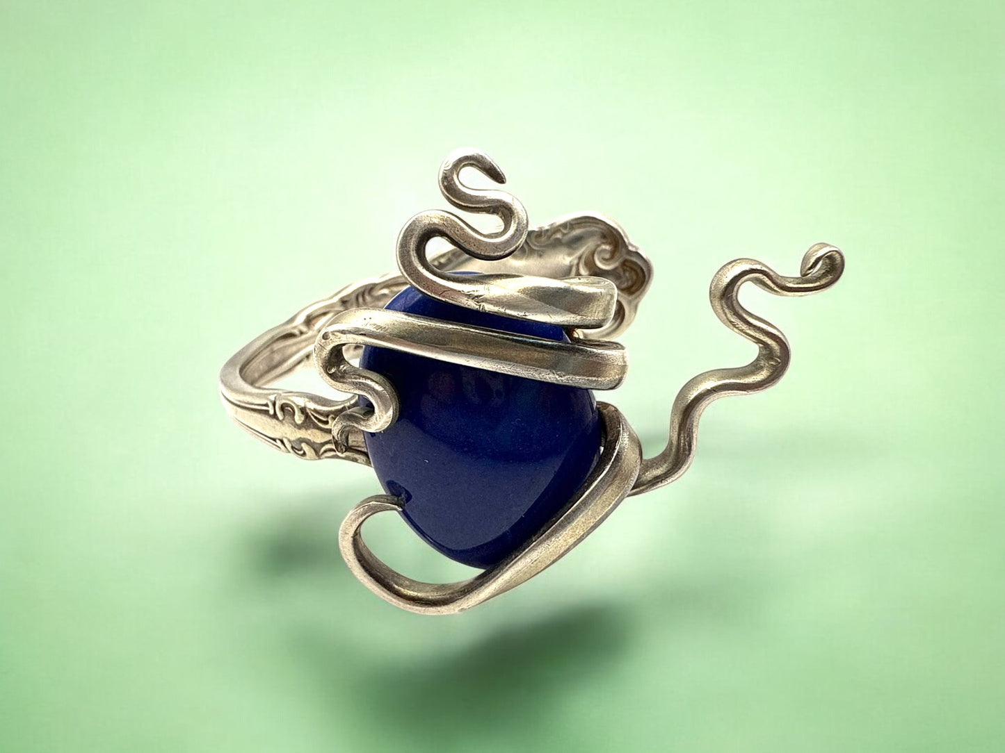 Vintage Midnight Coil Fork Bracelet 6.5-8"