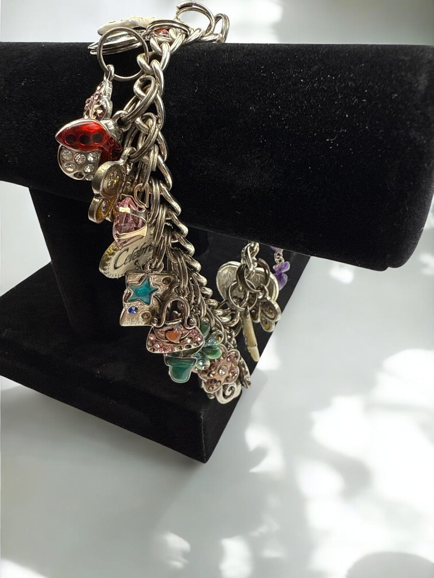 Vintage Collected Joy Charm Bracelet 6.75"