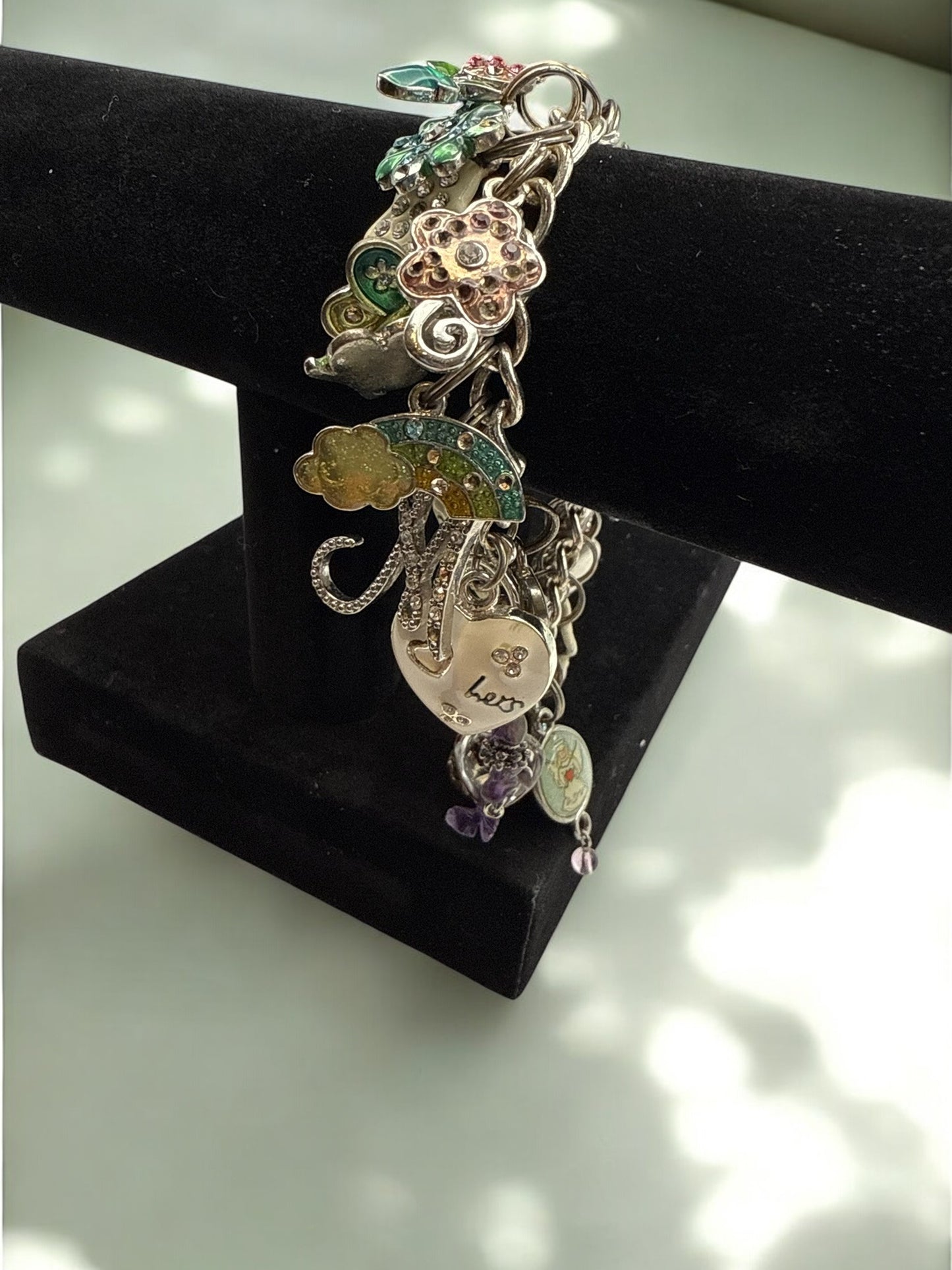 Vintage Collected Joy Charm Bracelet 6.75"