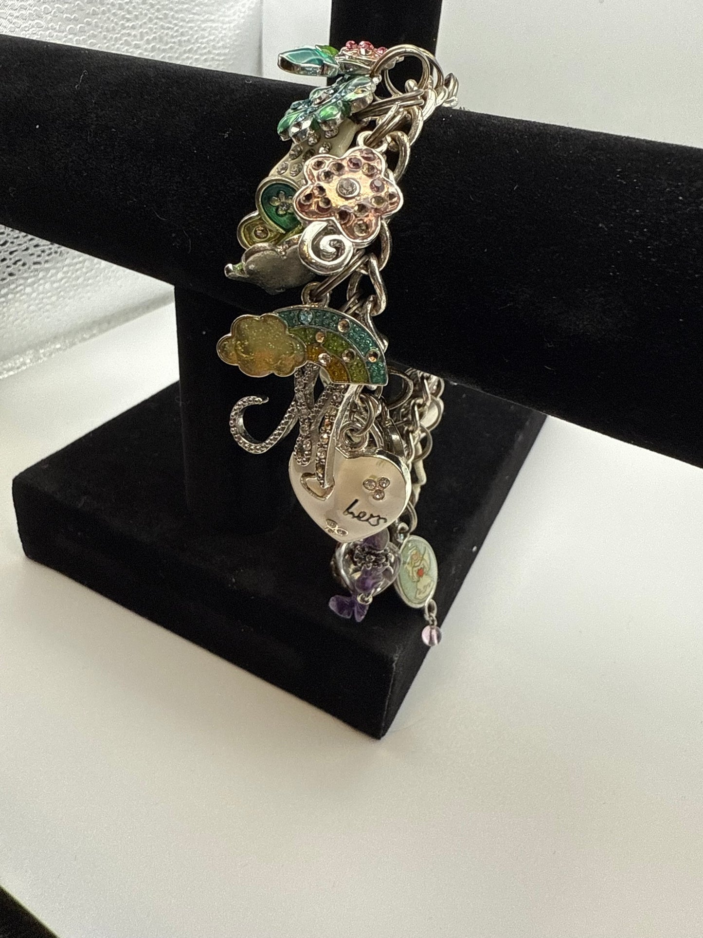 Vintage Collected Joy Charm Bracelet 6.75"