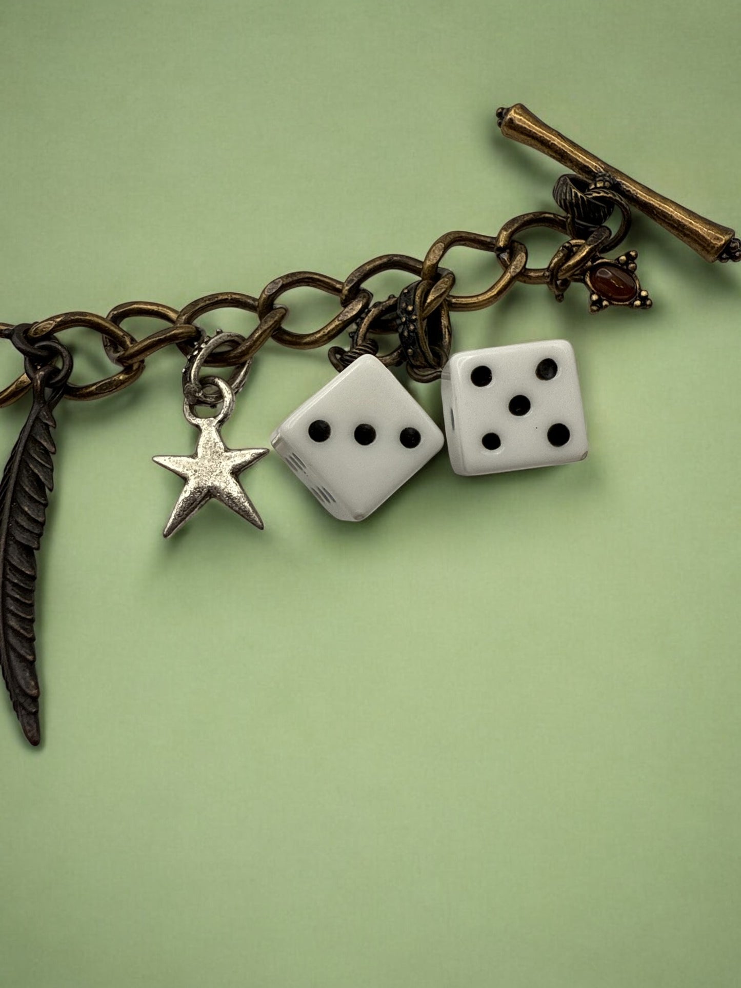 Vintage Lucky Brand Daydream Charm Bracelet 7.5"