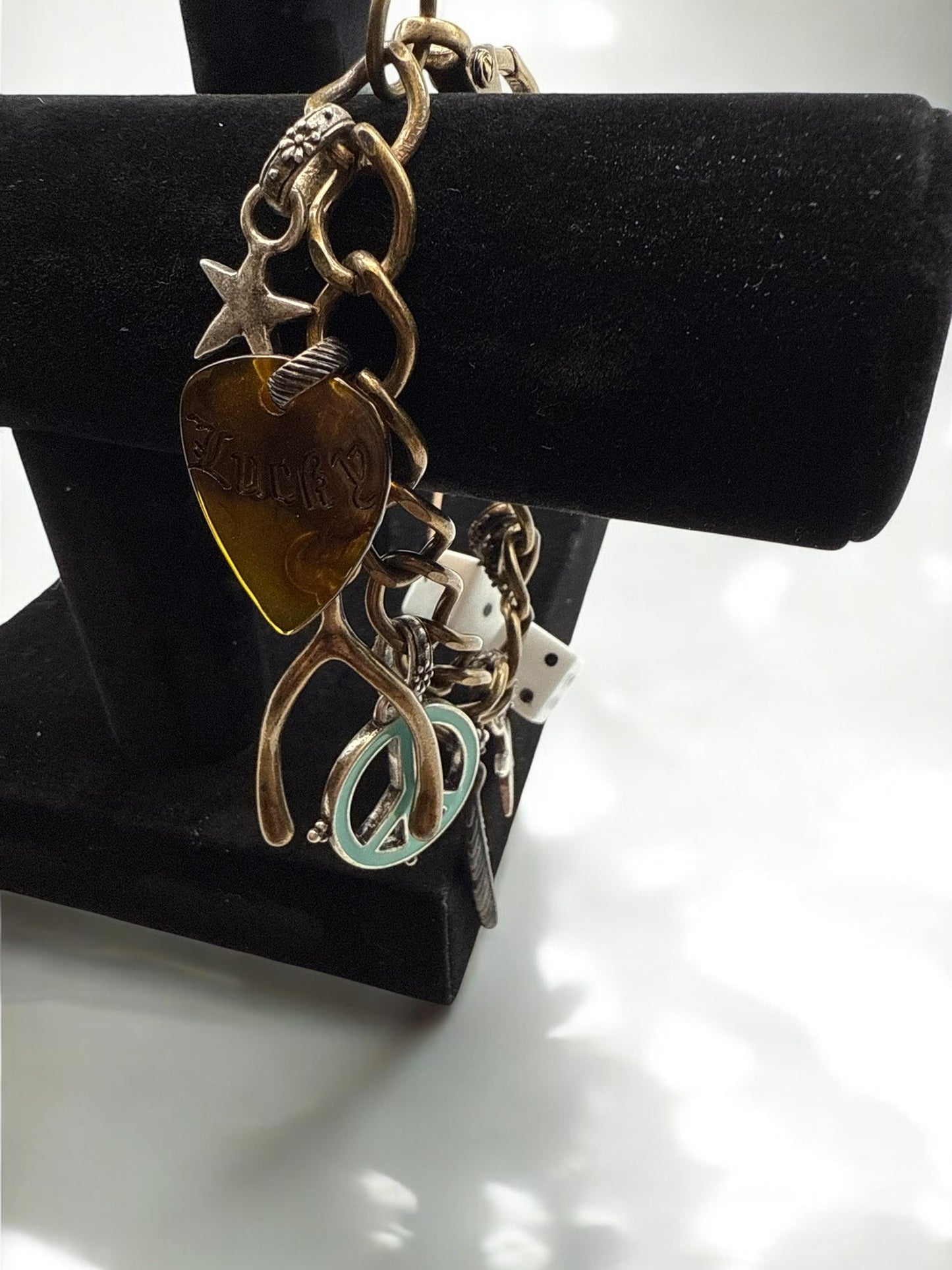 Vintage Lucky Brand Daydream Charm Bracelet 7.5"