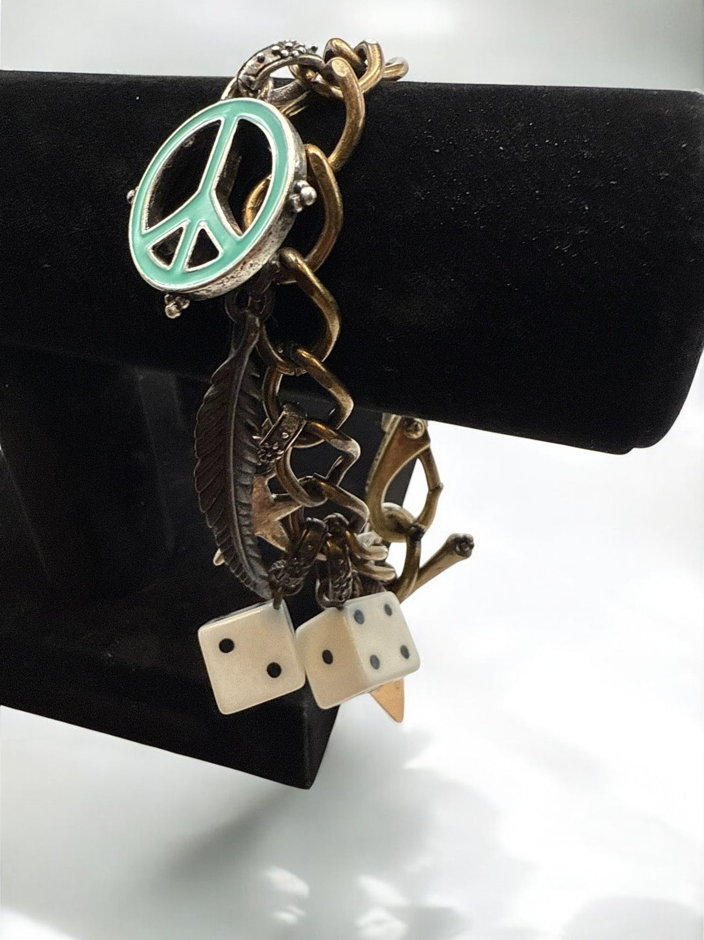 Vintage Lucky Brand Daydream Charm Bracelet 7.5"
