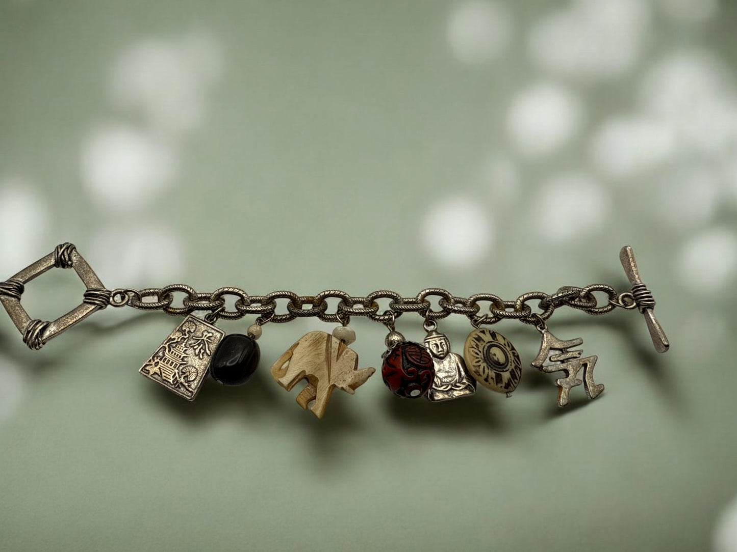 Vintage Wandered Path Charm Bracelet 6"