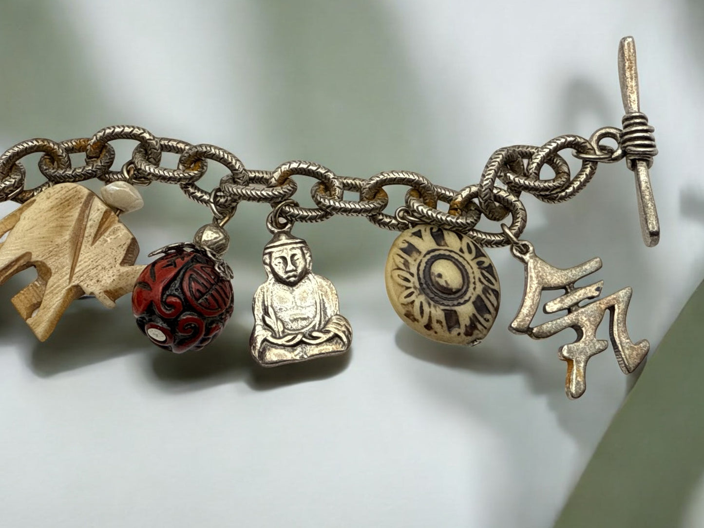 Vintage Wandered Path Charm Bracelet 6"