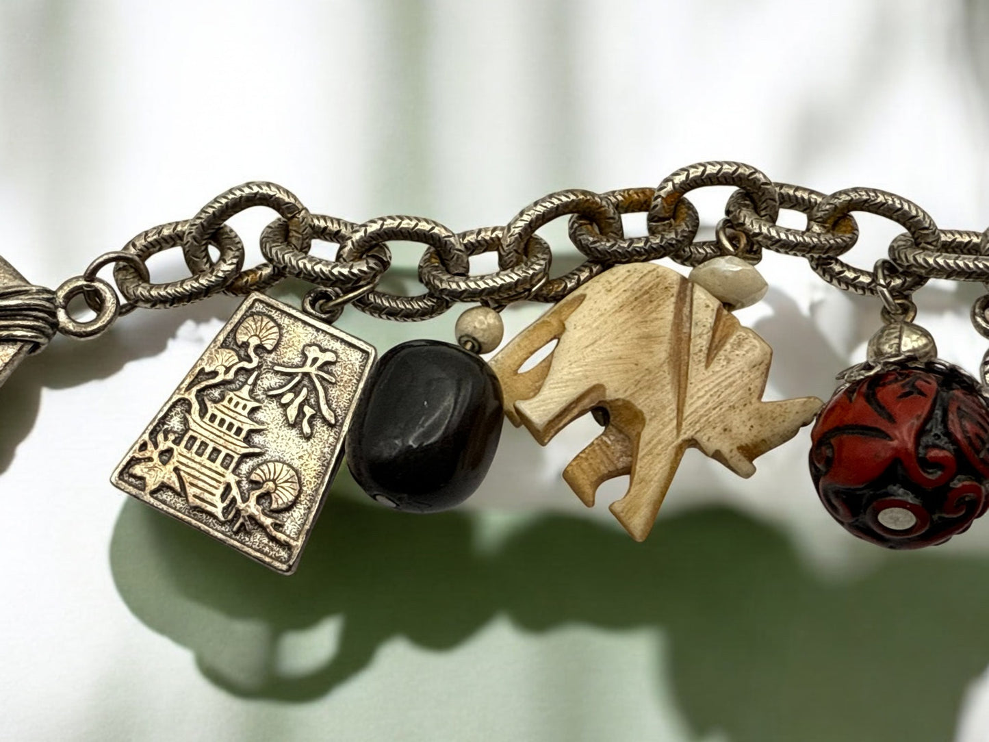 Vintage Wandered Path Charm Bracelet 6"