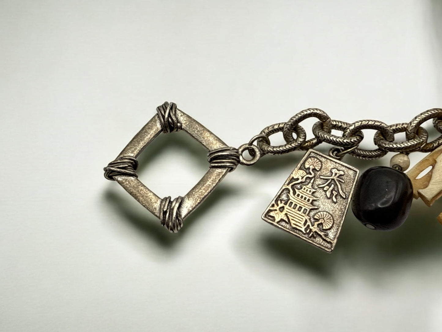 Vintage Wandered Path Charm Bracelet 6"