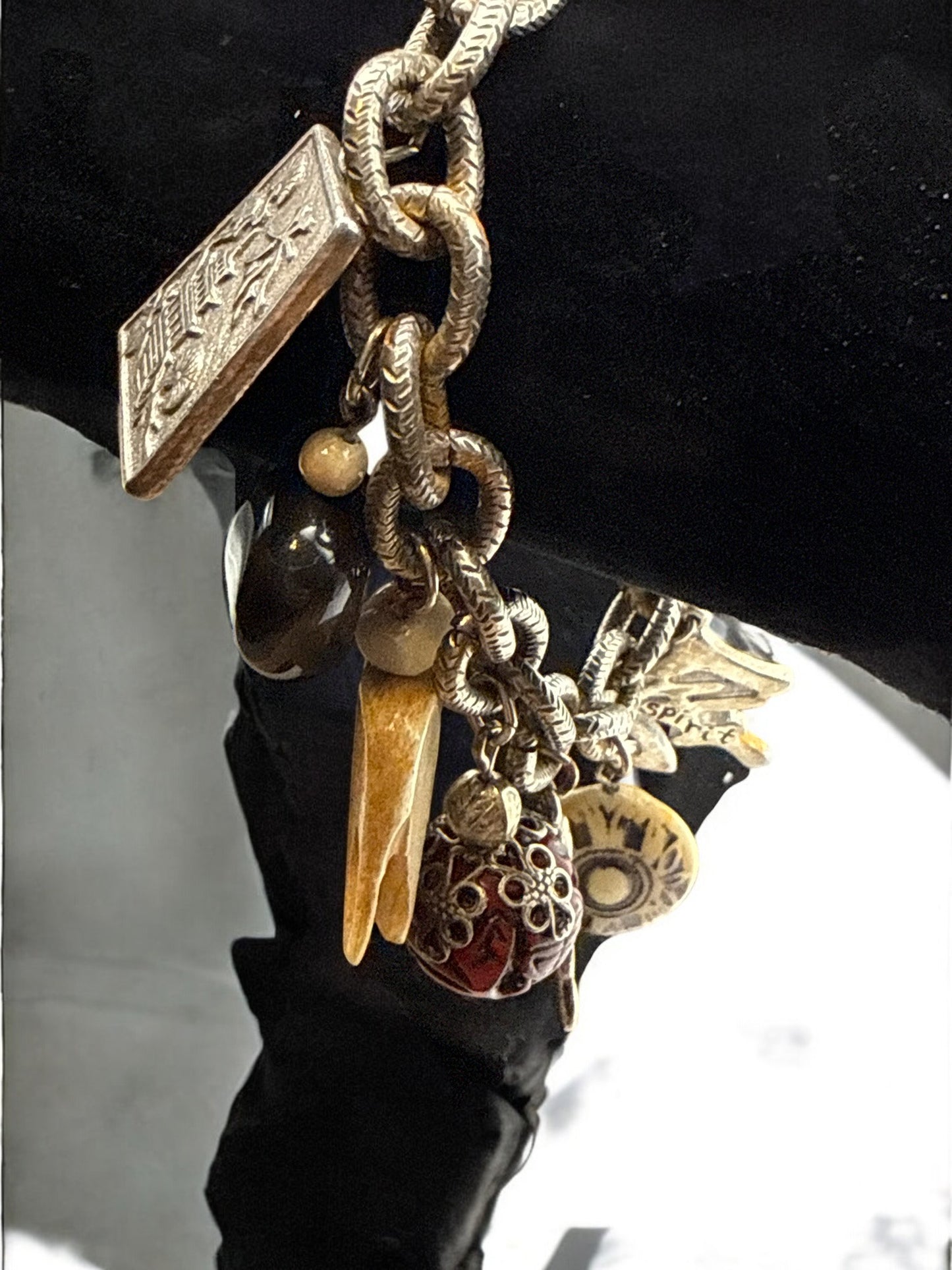 Vintage Wandered Path Charm Bracelet 6"