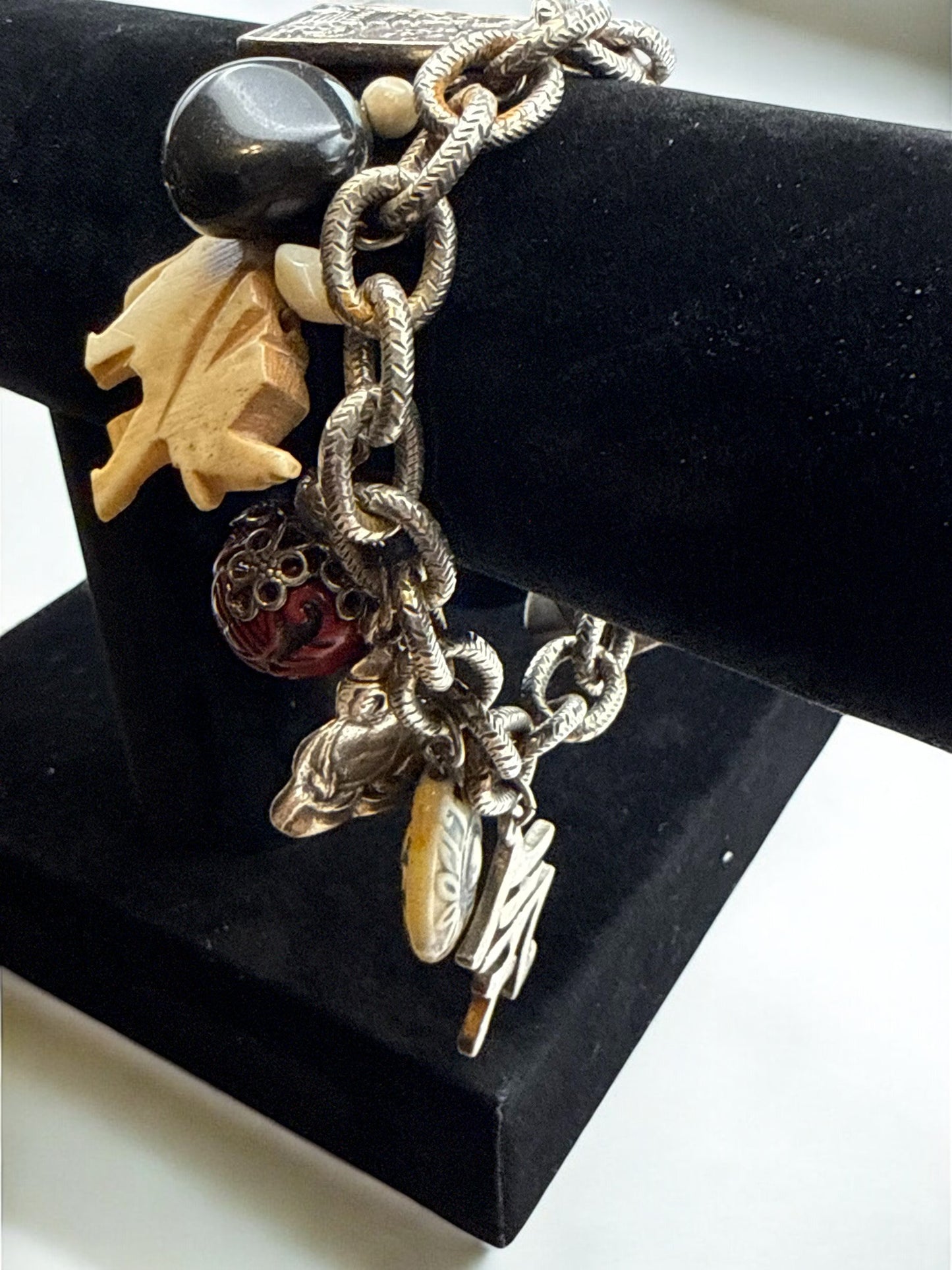 Vintage Wandered Path Charm Bracelet 6"