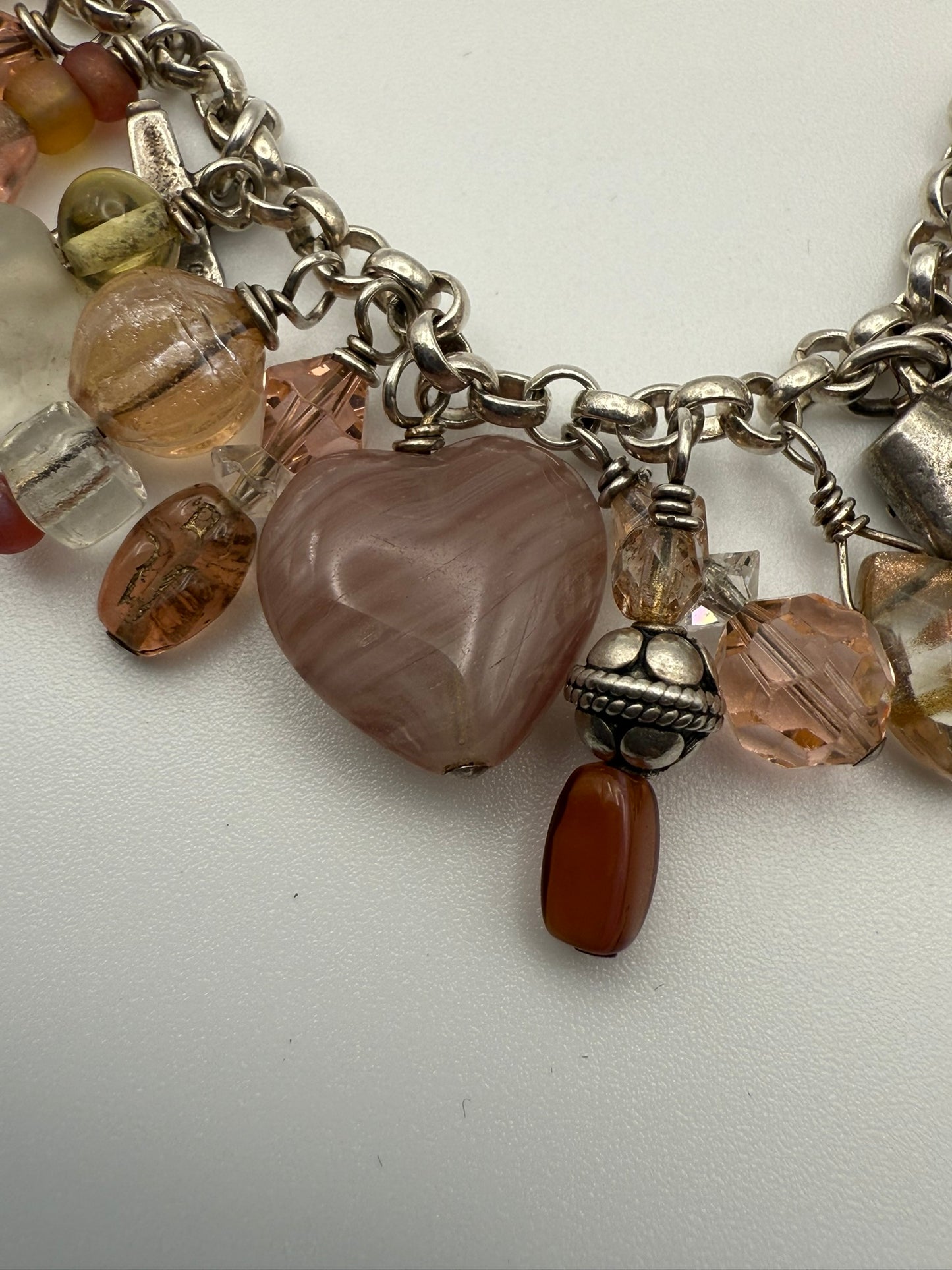 Vintage Rosé Reverie Wine Charm Bracelet 6.5"