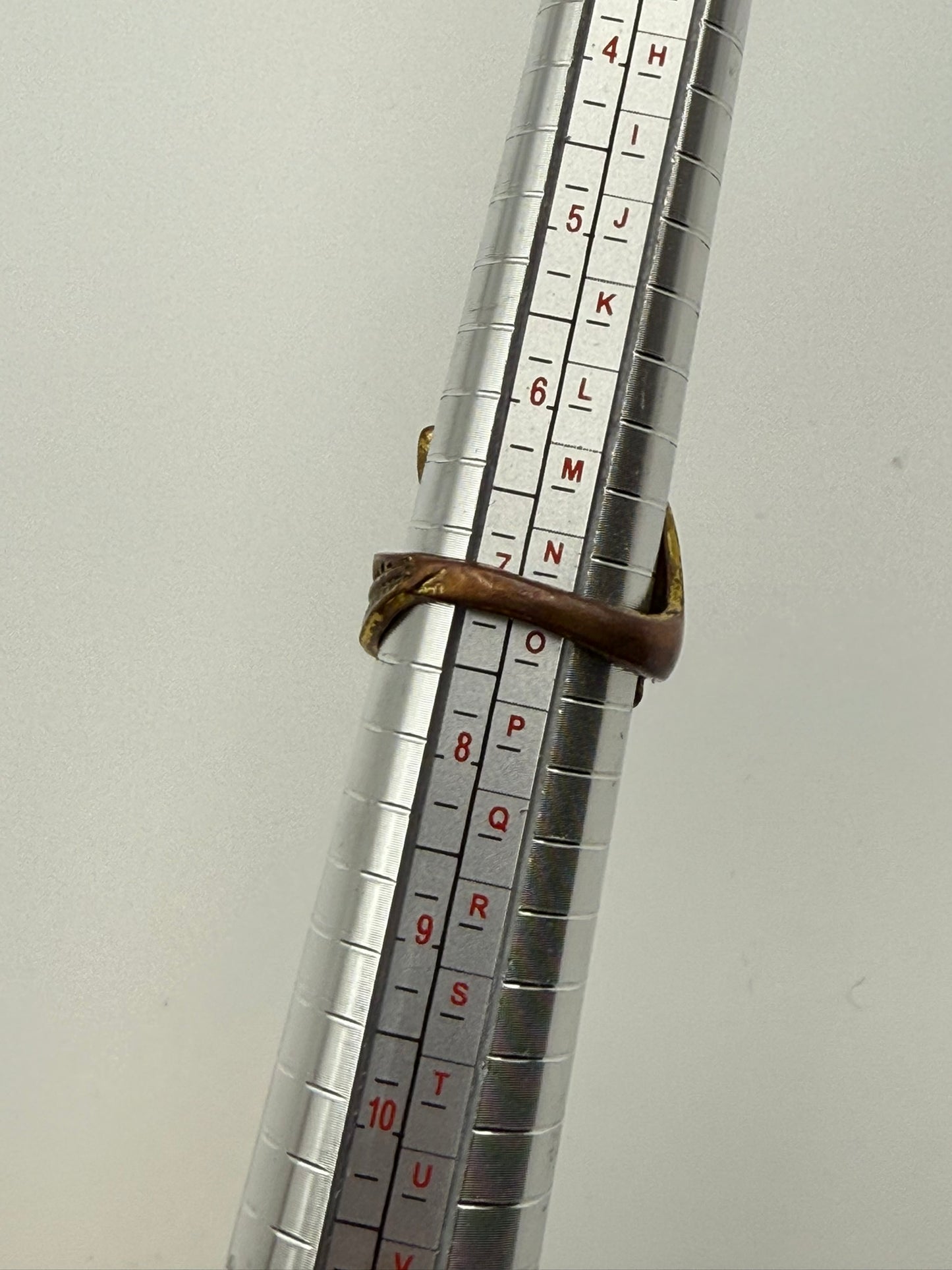 Vintage Gilded Leaf Wrap Ring 7.25