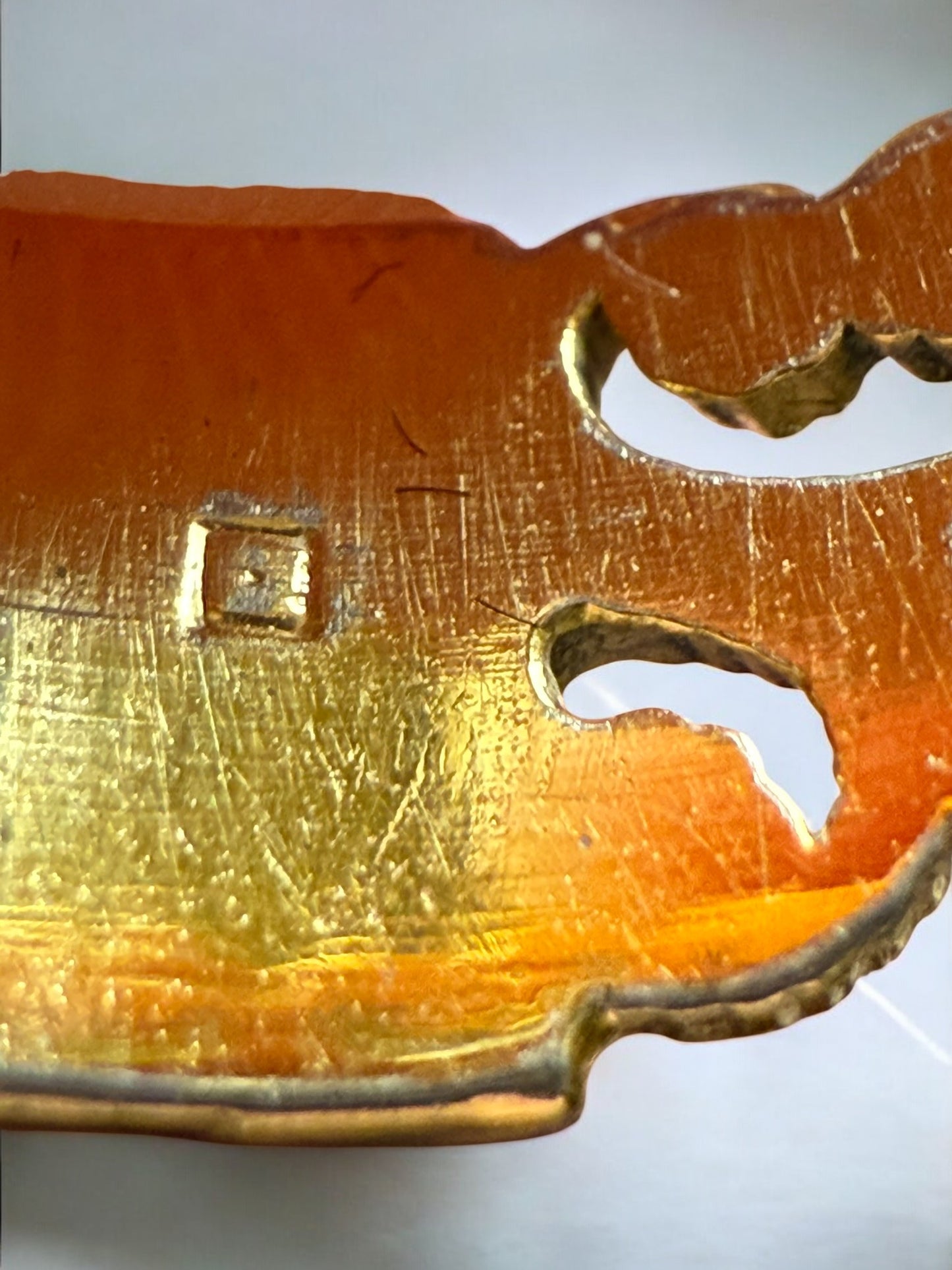 Vintage Gilded Filigree Band Ring 7.5