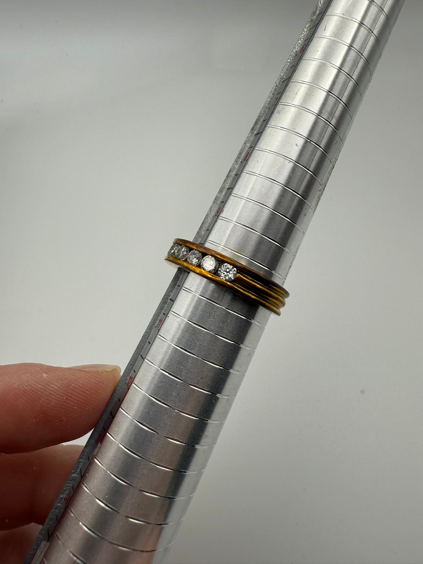 Vintage Gilded Crystal Band 10