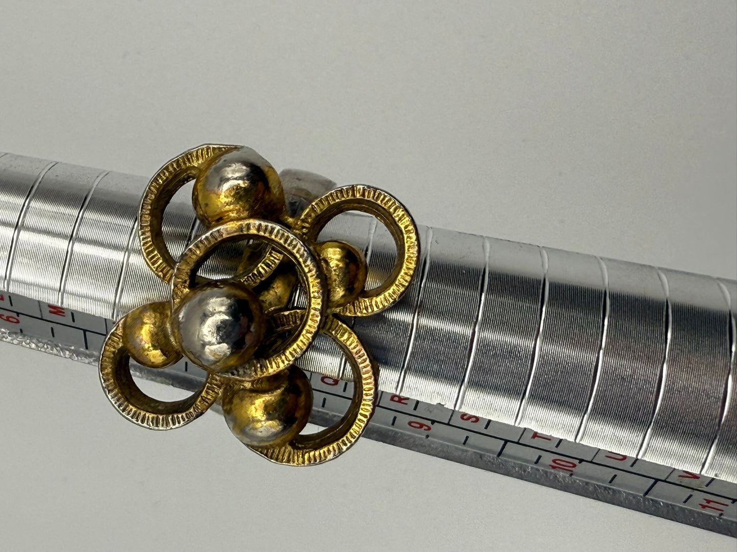 Vintage Vintage Orbit Cluster Ring 8.5 ADJ