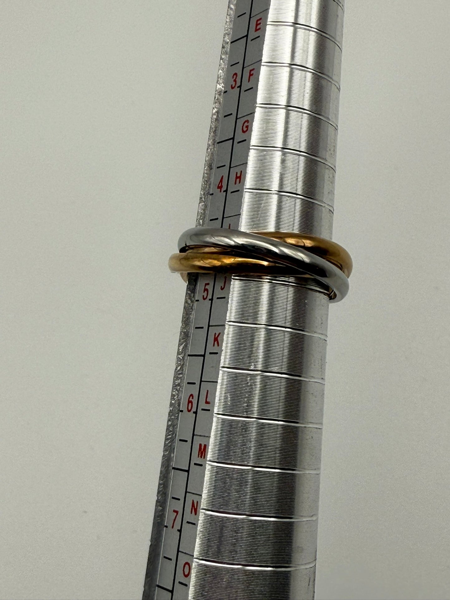 Vintage Mixed Metal Midi Ring Set 5