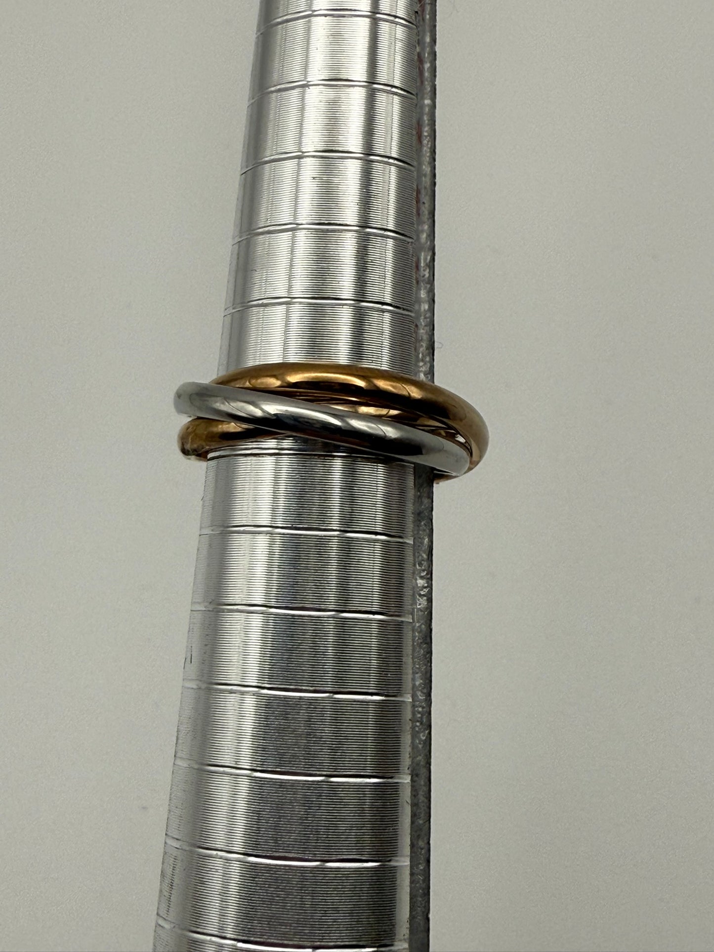 Vintage Mixed Metal Midi Ring Set 5