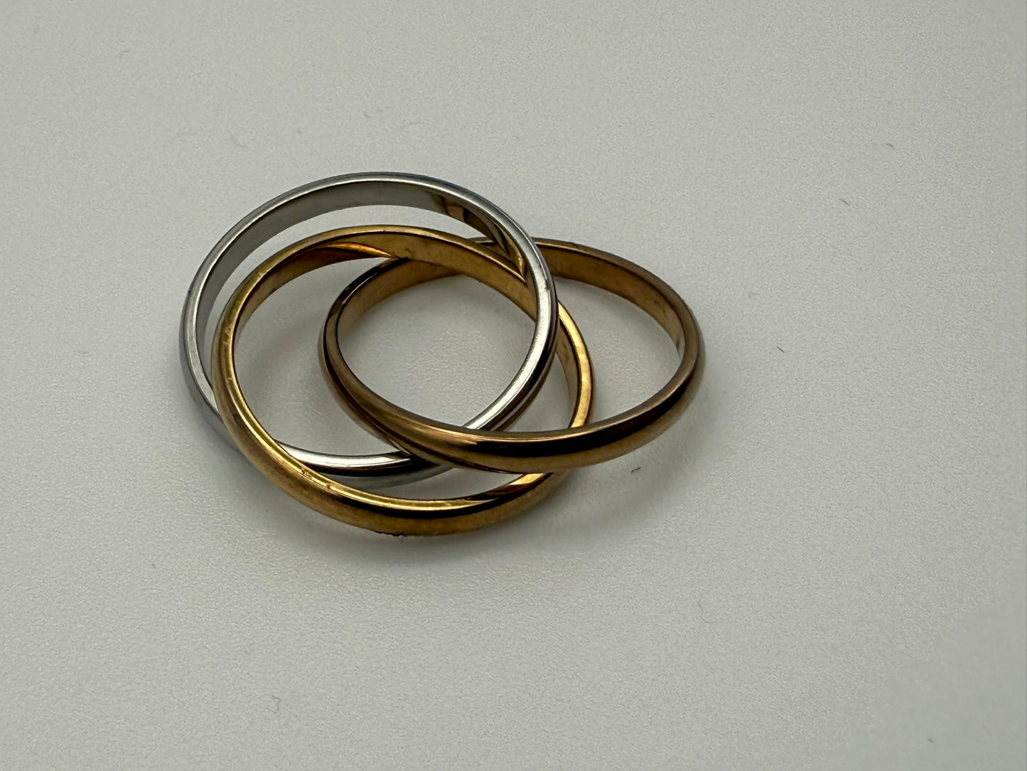 Vintage Mixed Metal Midi Ring Set 5