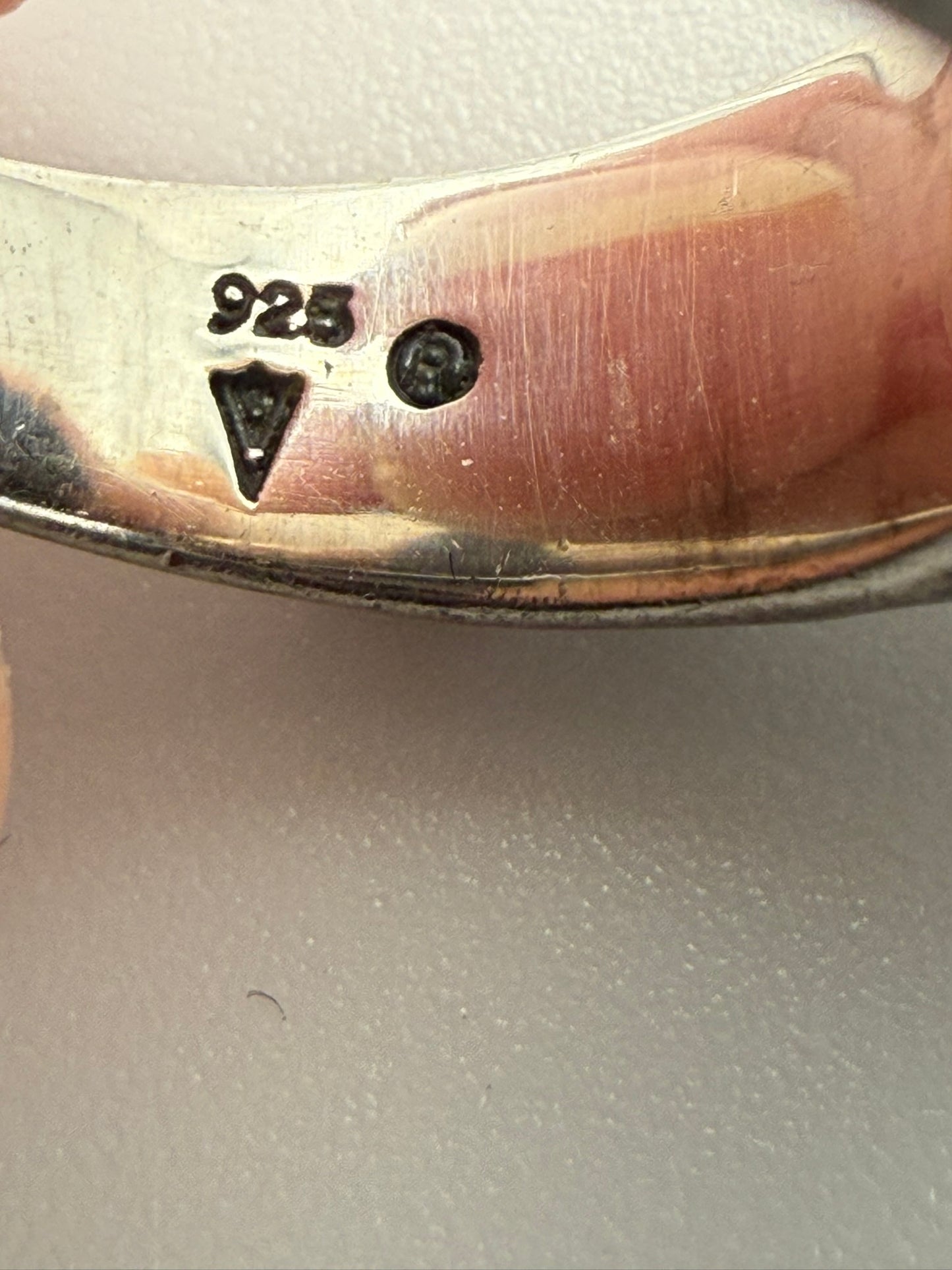 Vintage Silpada Black Onyx Sterling Oval Ring 7