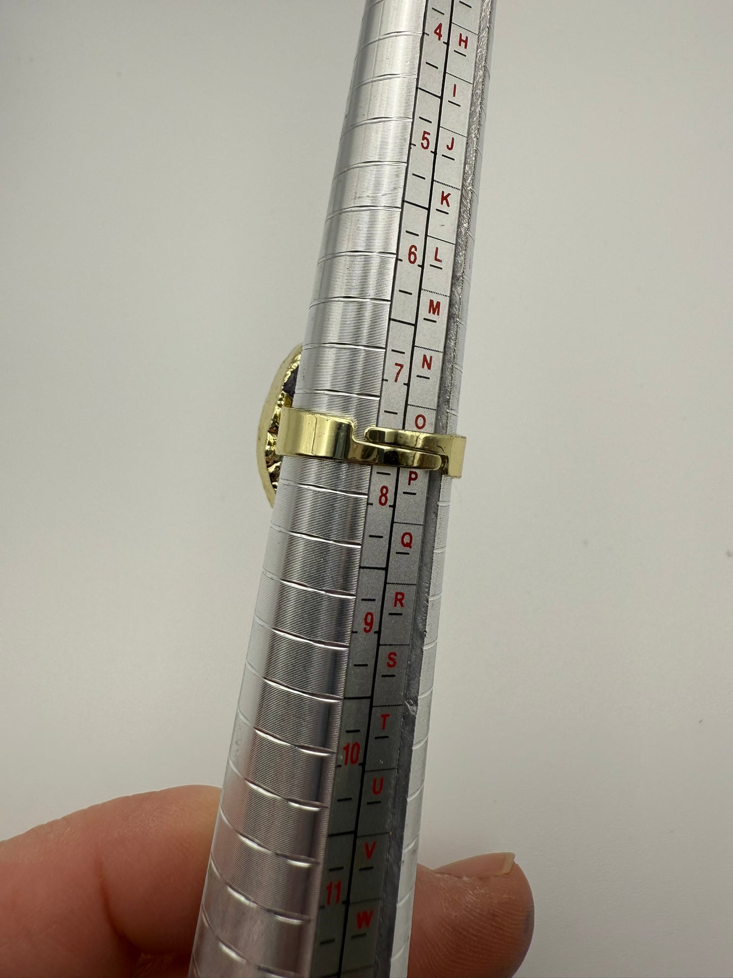 Vintage Raw Amethyst Statement Ring 7.5