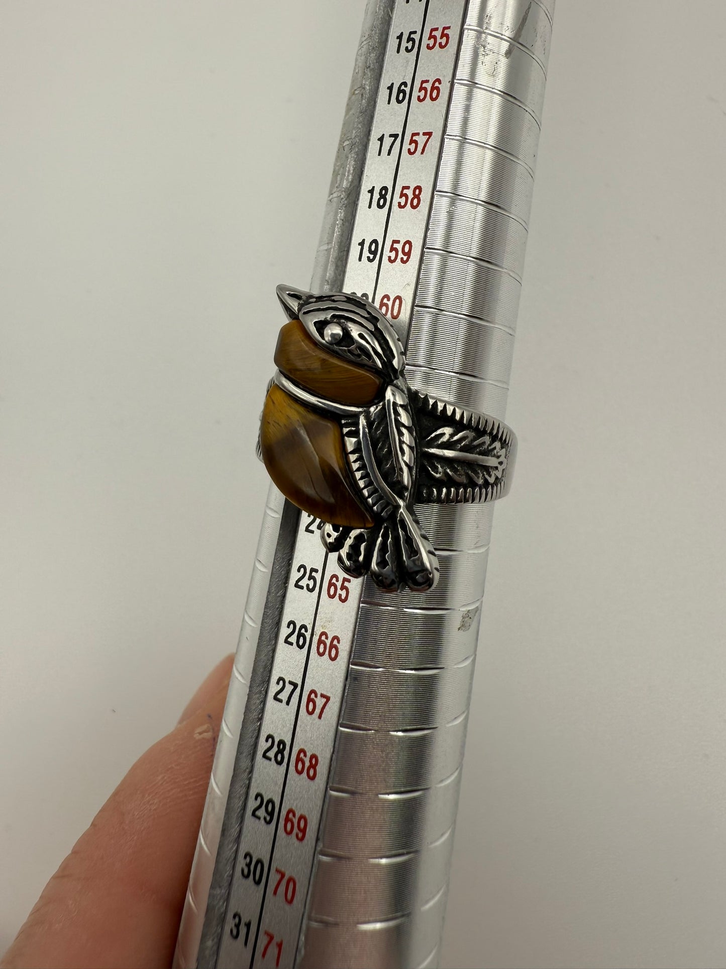 Vintage Birds Eye Tigers Eye Ring 10