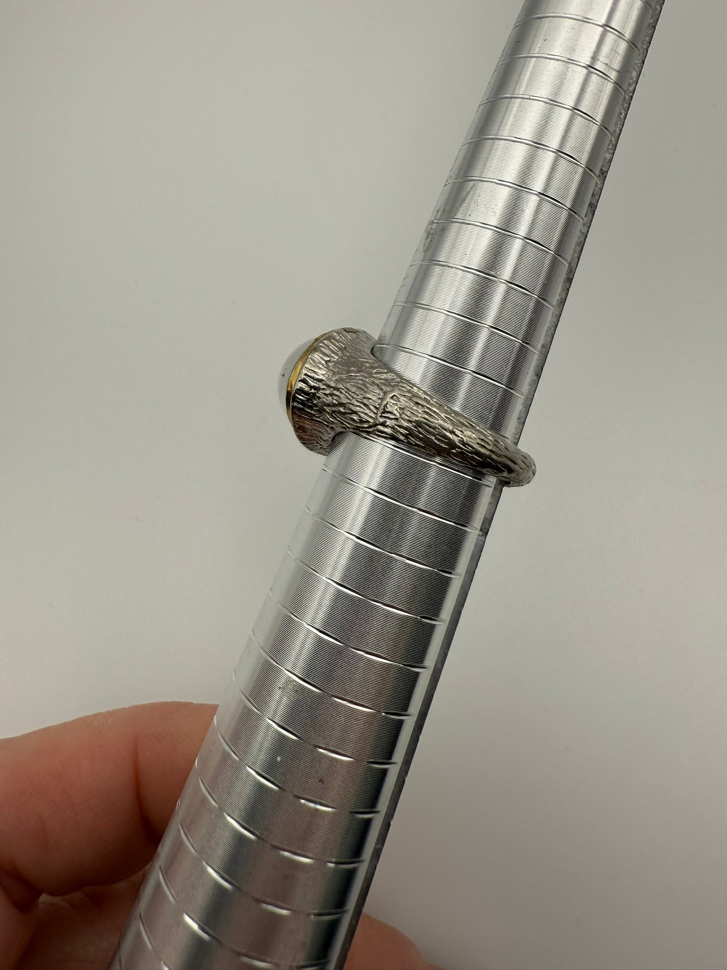 Vintage Antique Smoke Cabochon Ring 9