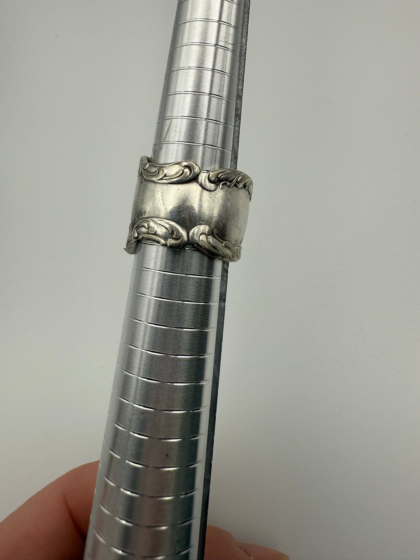 Vintage Silver Spoon Ring 8