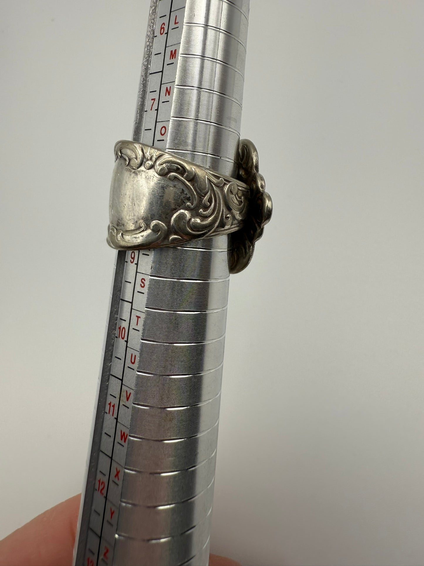 Vintage Silver Spoon Ring 8