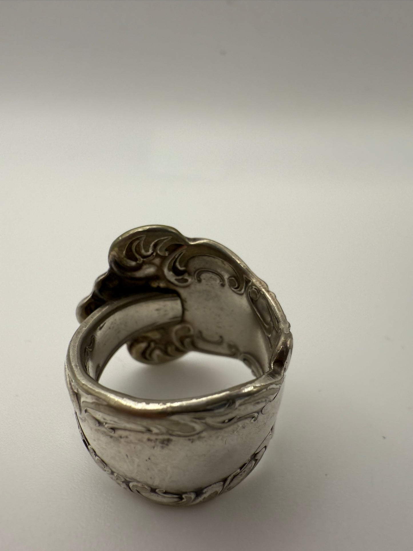 Vintage Silver Spoon Ring 8