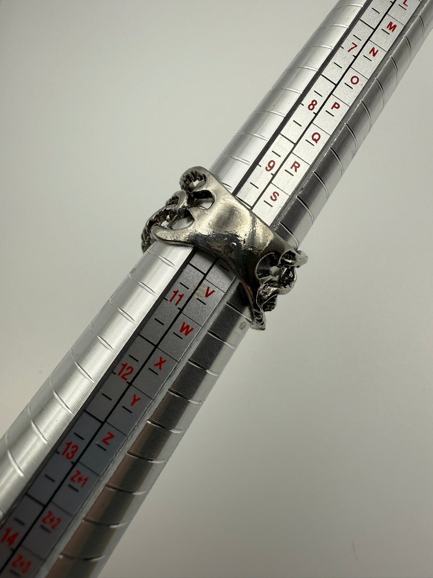 Vintage Gilded Rebellion Skull Ring 10