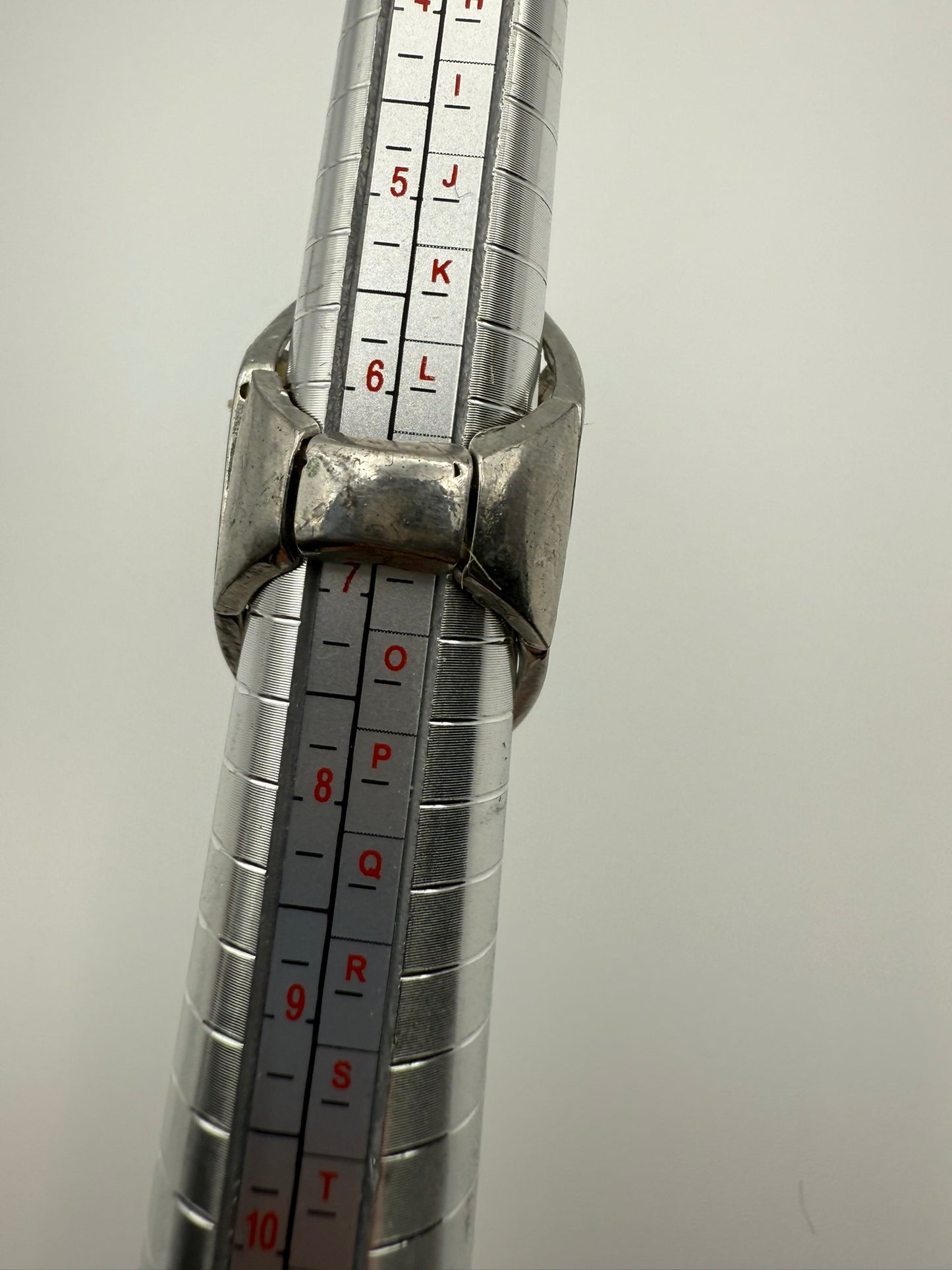 Vintage Silver Web Oval Statement Ring 7-7.5 ADJ