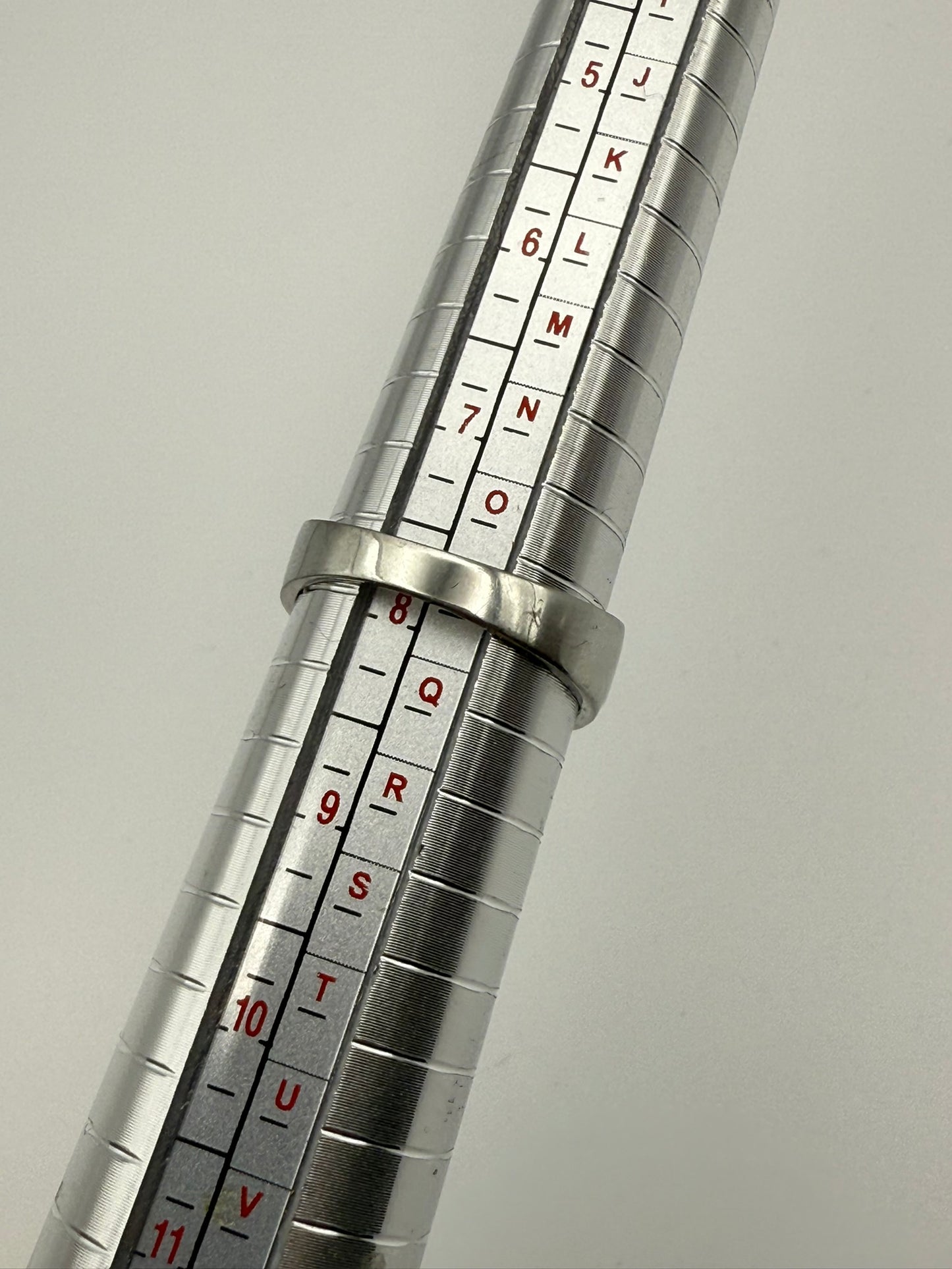 Vintage Blue Crystal Channel Band Ring 7.75