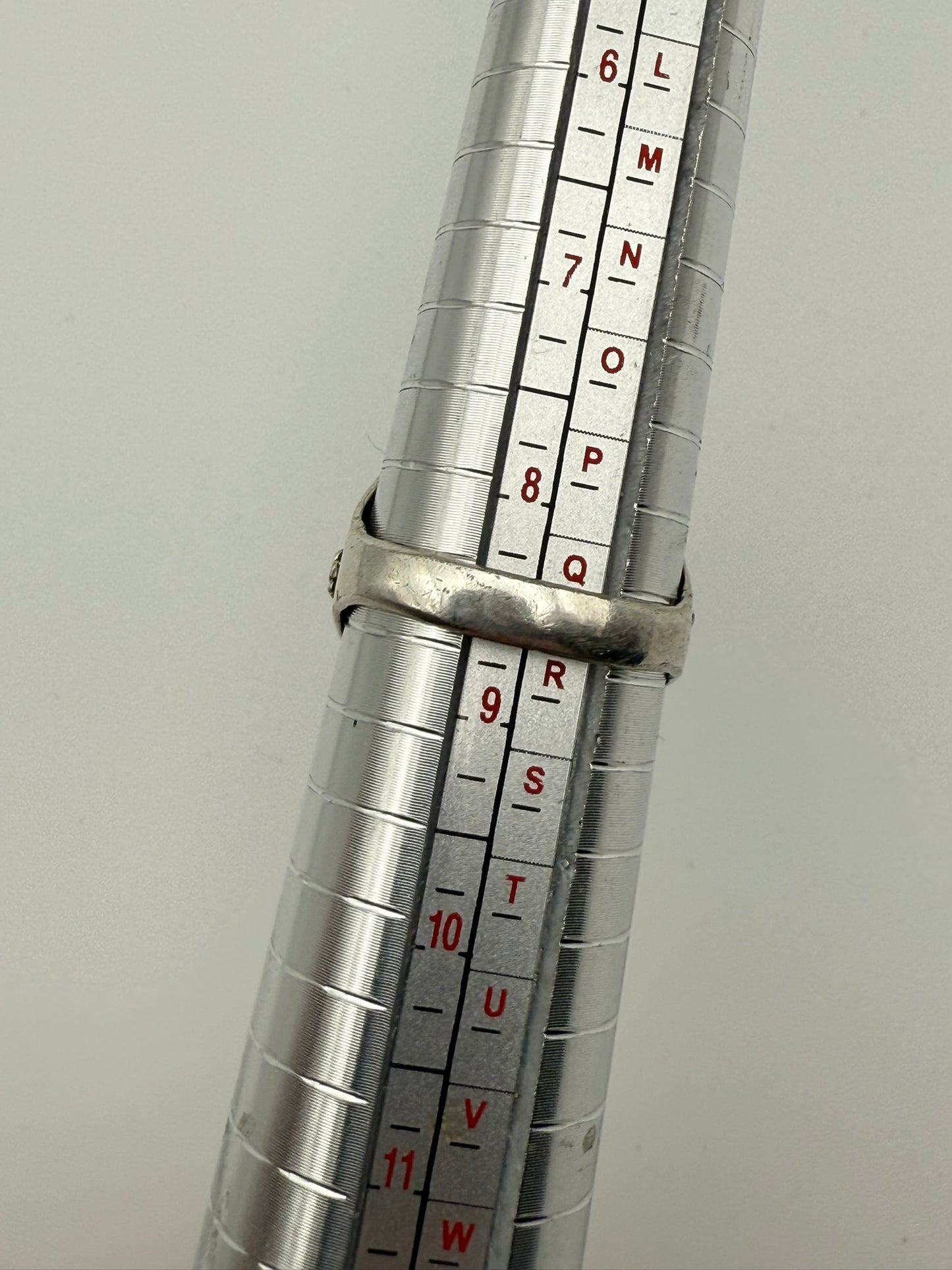 Vintage Ice Blue Rope Halo Ring 8.5