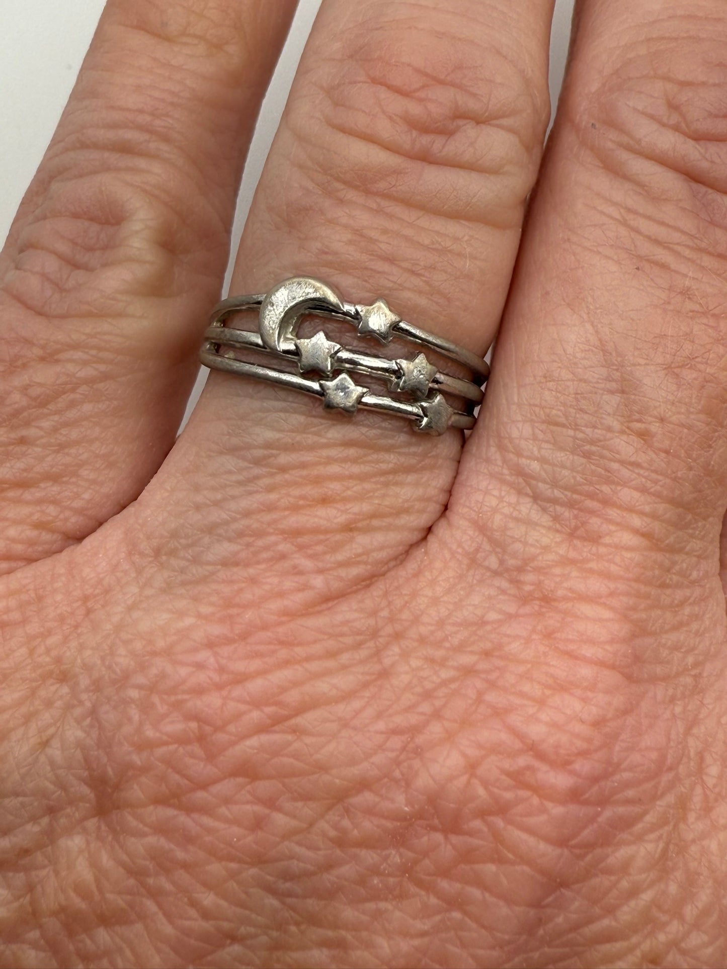 Vintage Avon Celestial Star & Moon Band 7.5