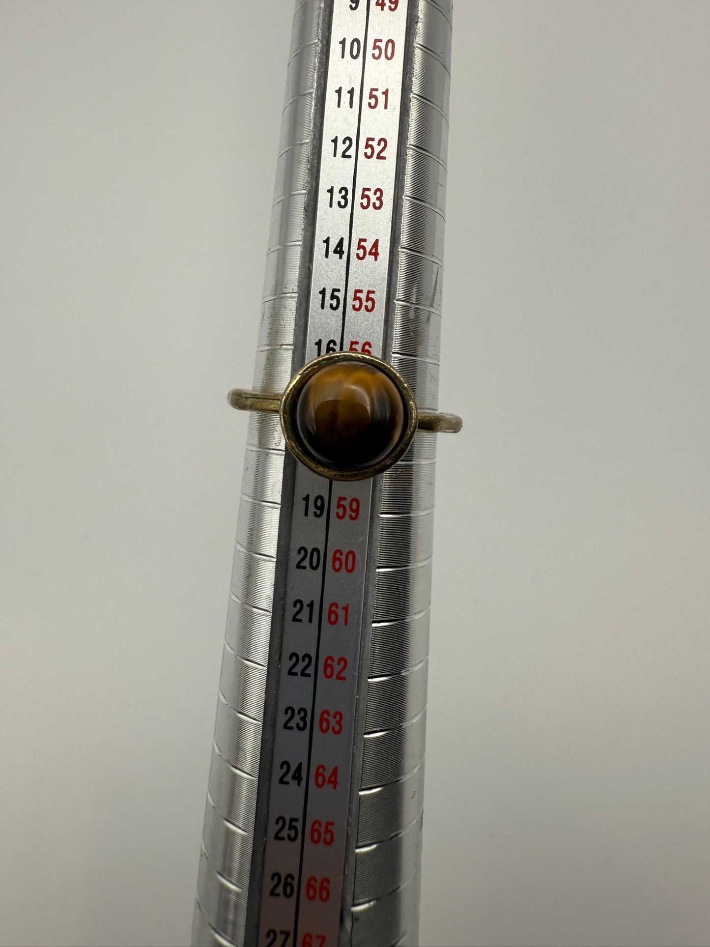 Vintage Golden Tiger’s Eye Cabochon Ring 8