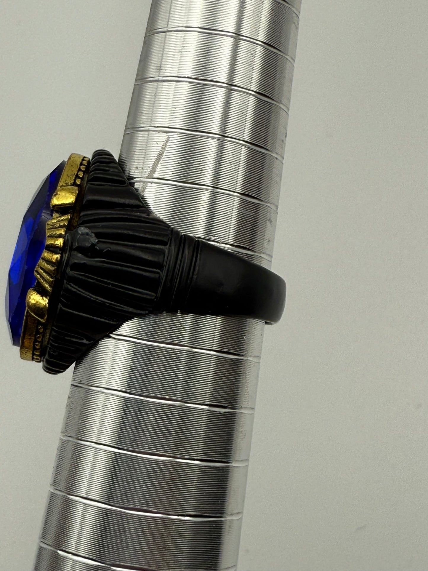 Vintage Midnight Cobalt Statement Ring 8