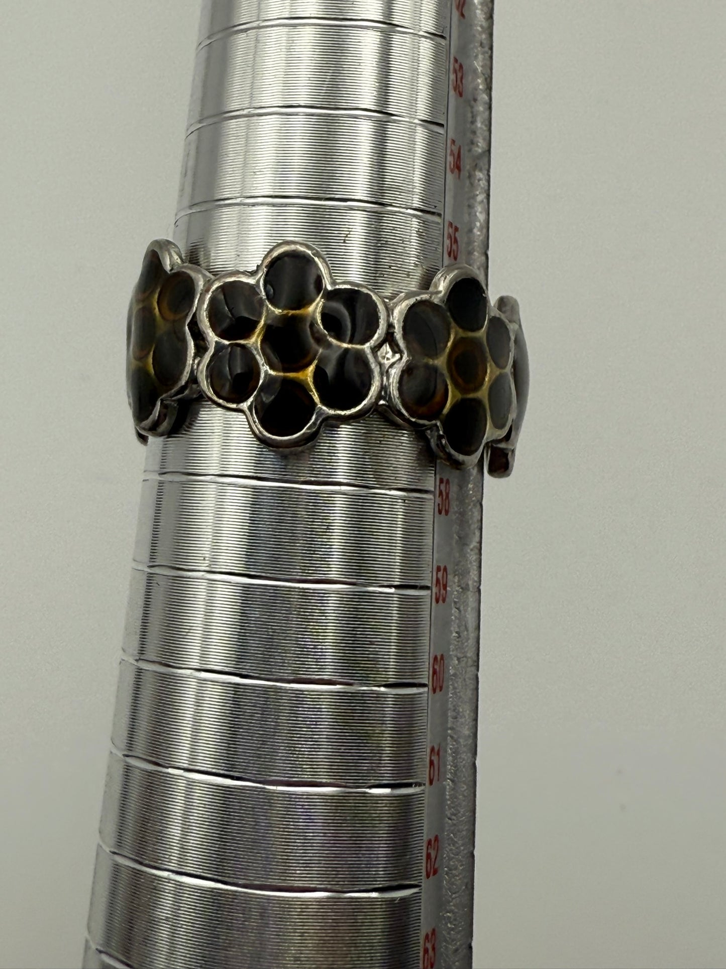 Vintage Midnight Honeycomb Ring 8