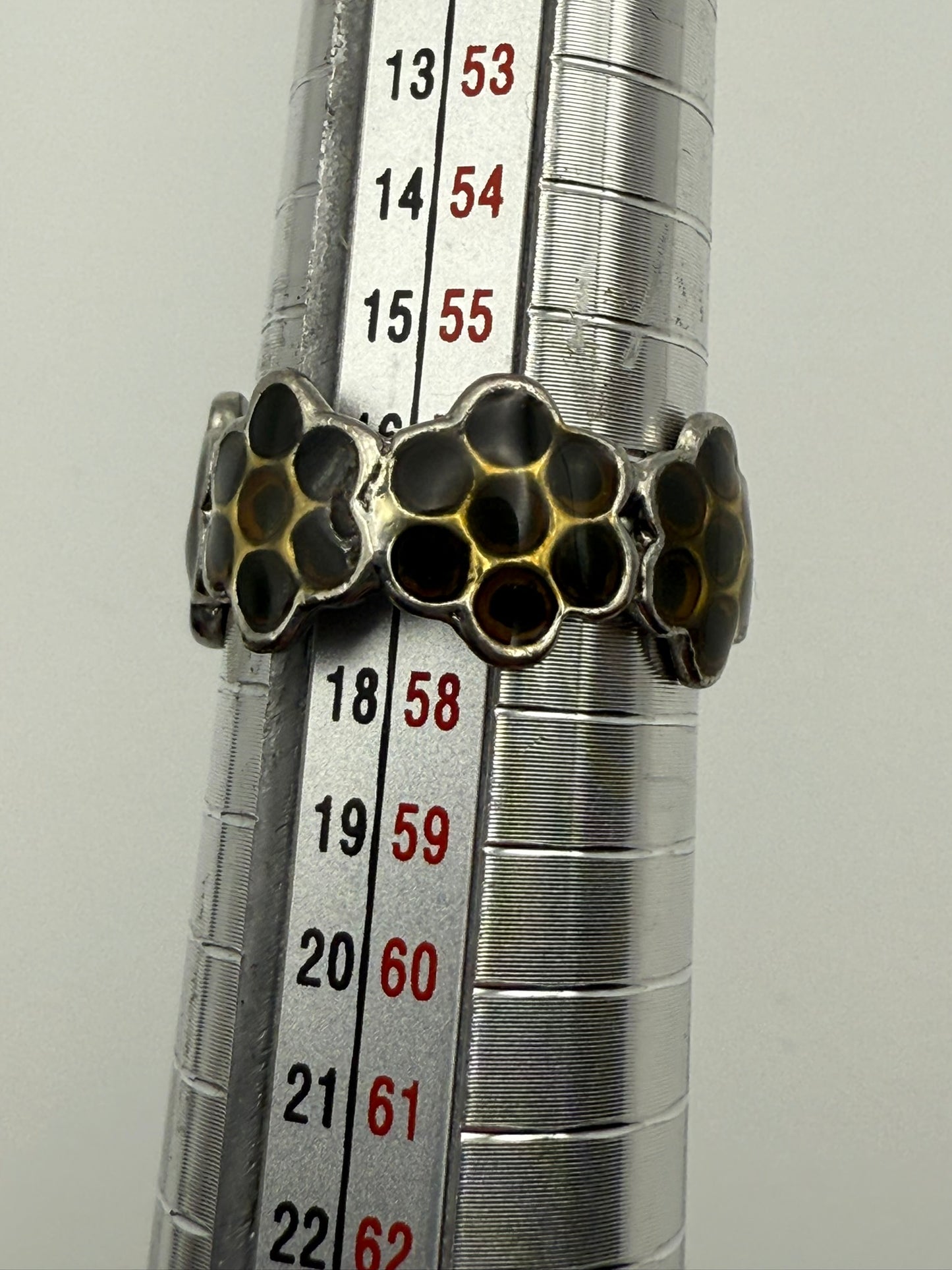 Vintage Midnight Honeycomb Ring 8