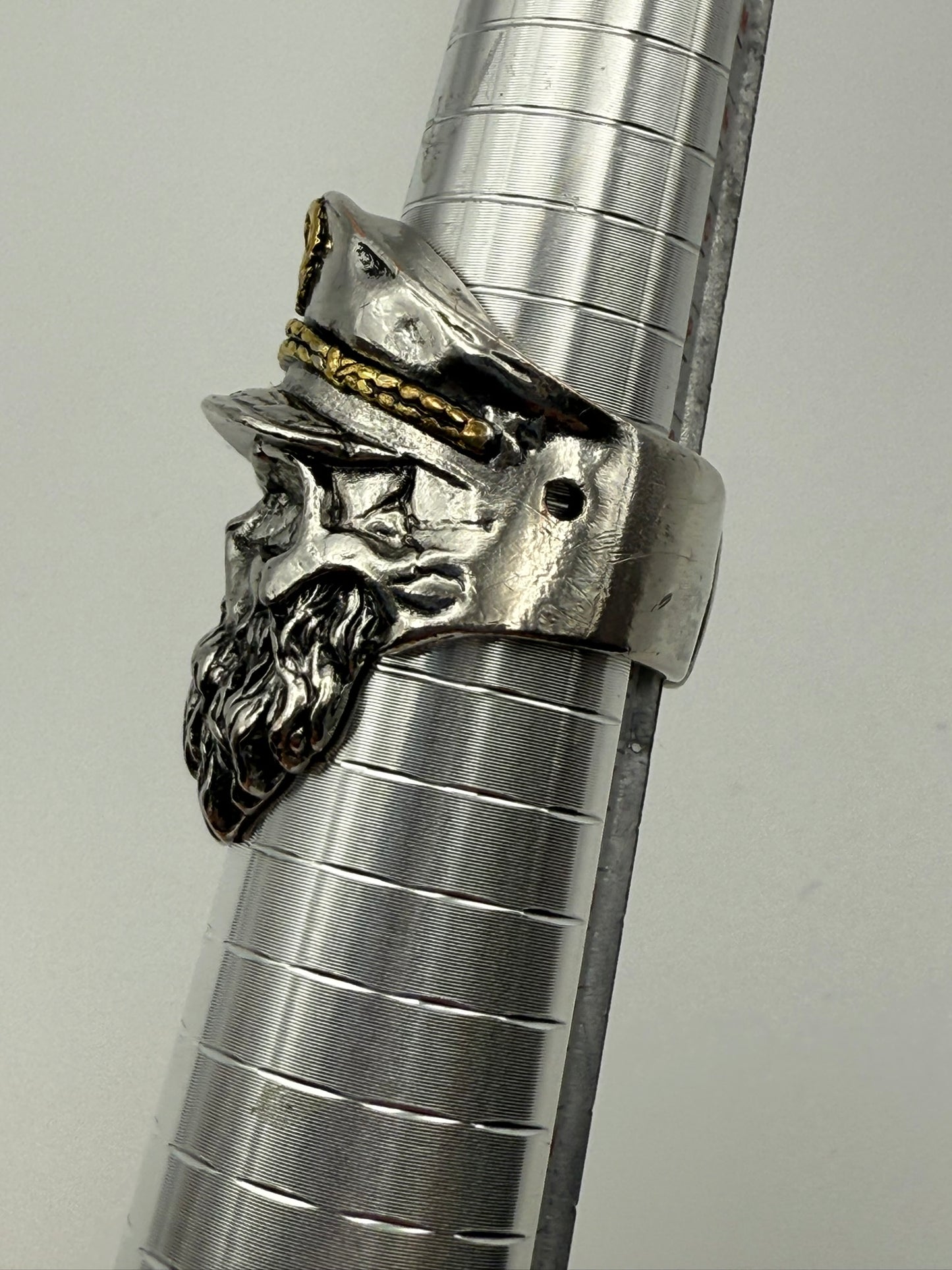 Vintage Gilded Lion Relic Ring 8.5