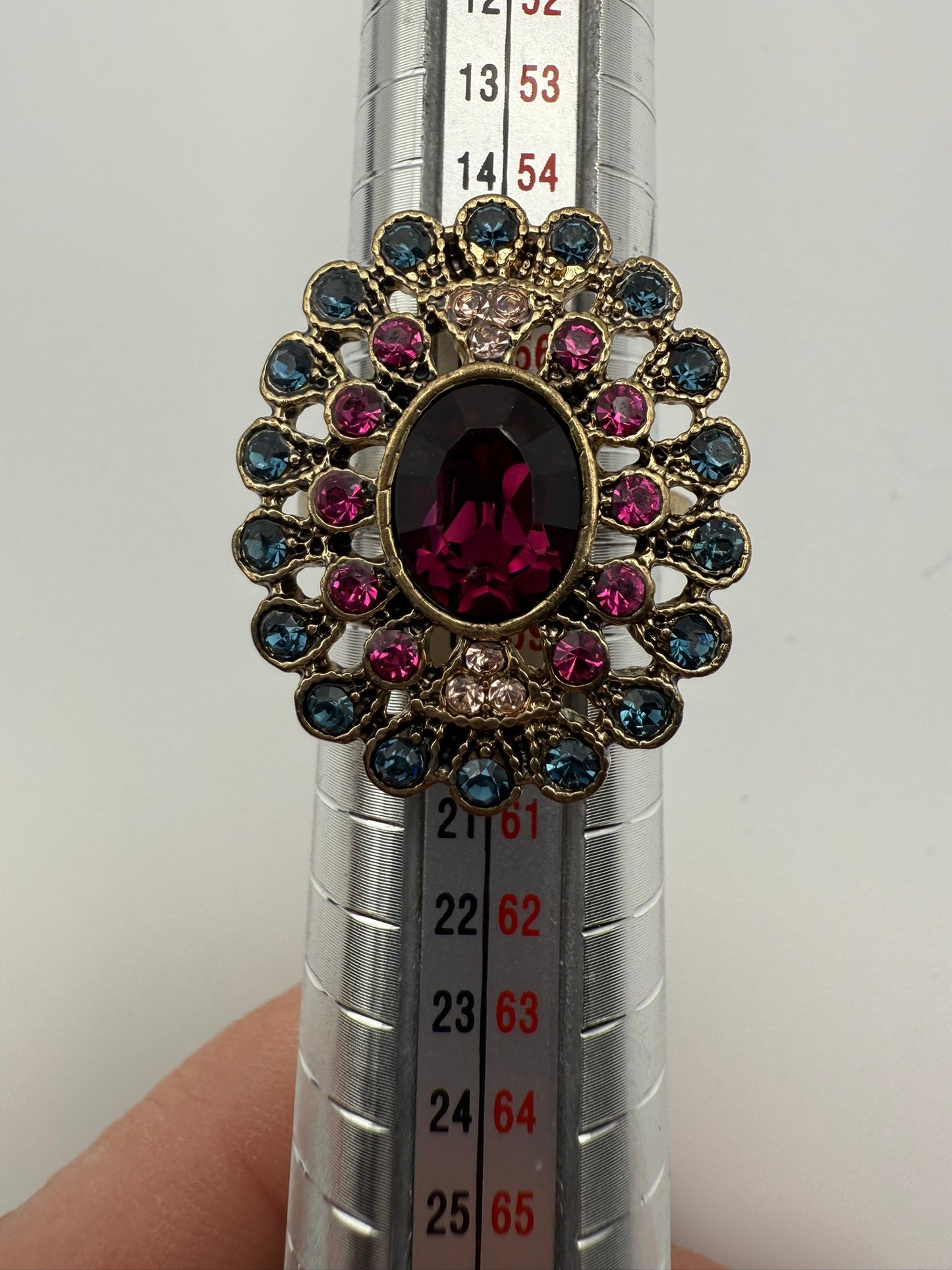 Vintage Peacock Ring 8.25