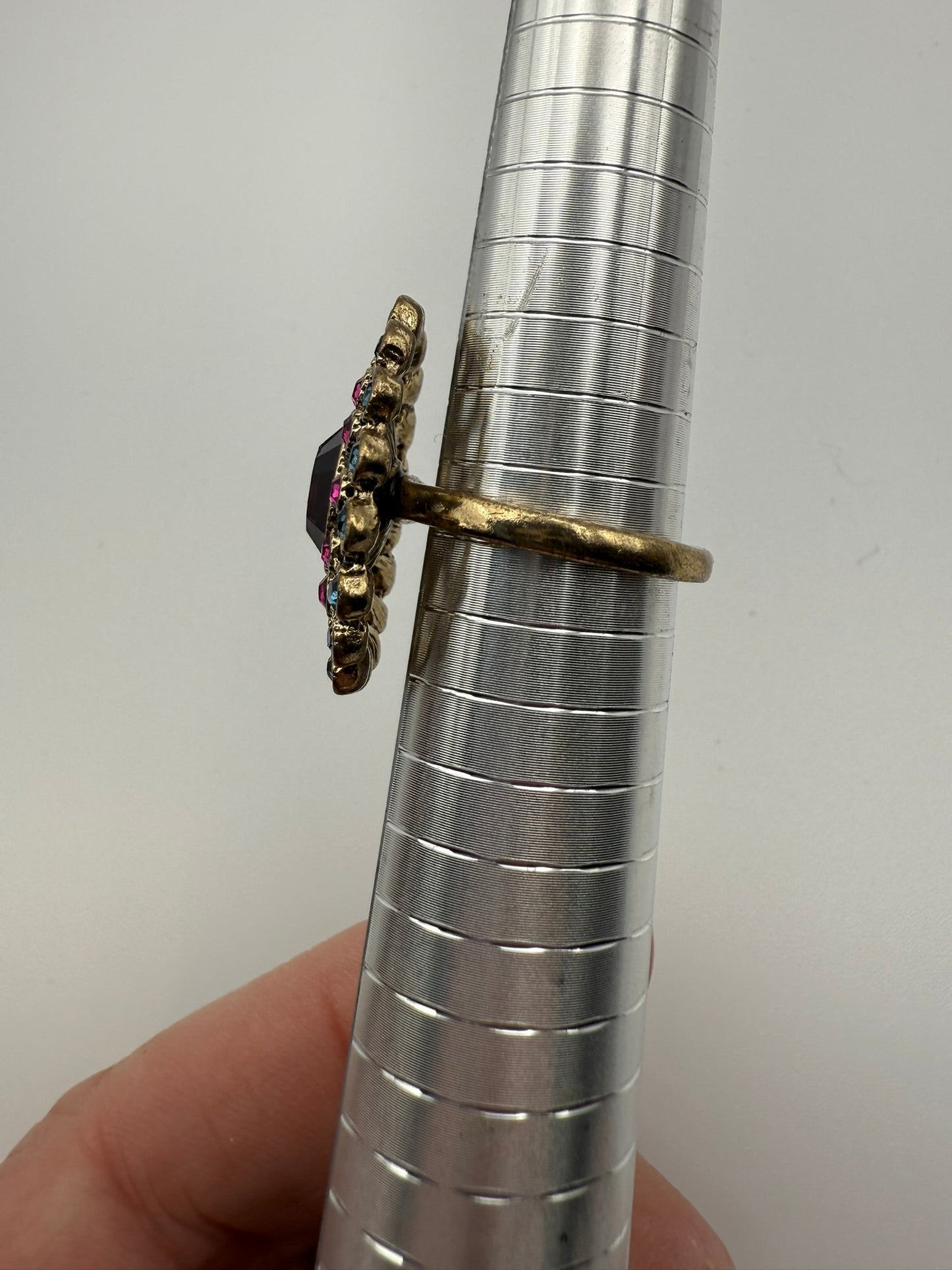 Vintage Peacock Ring 8.25