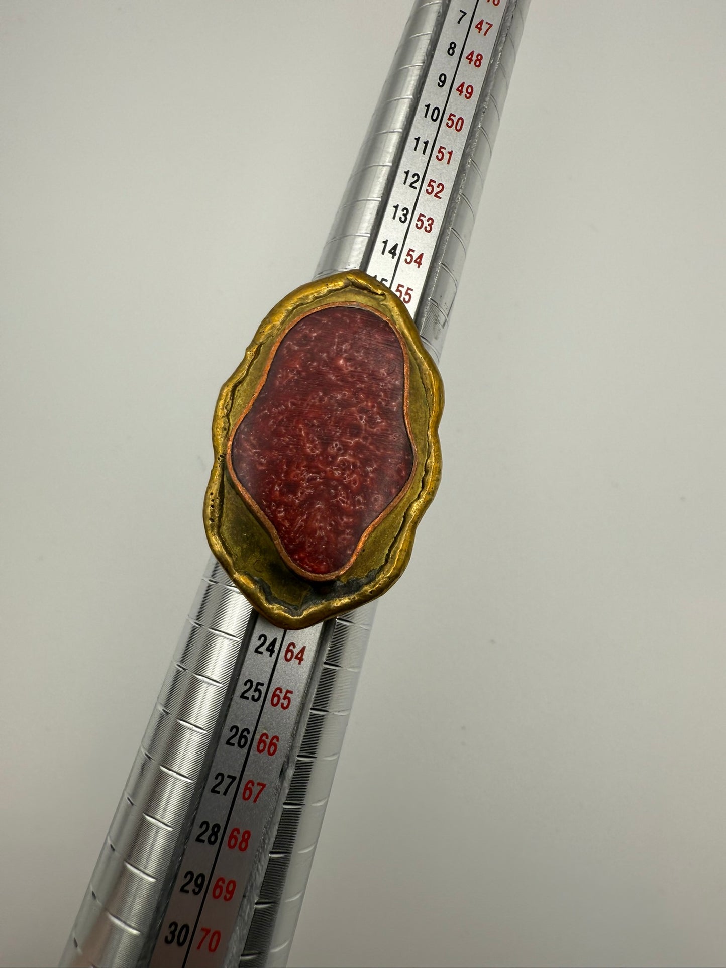 Vintage Molten Ember Statement Ring 8.5-9 ADJ