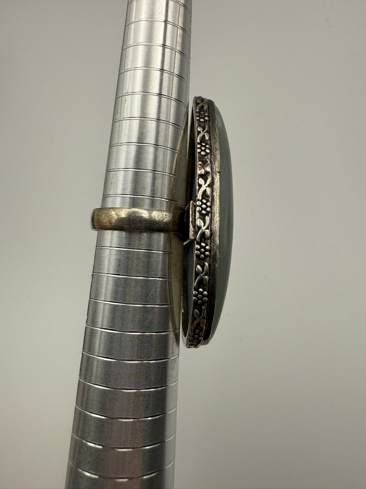 Vintage Silver Horizon Statement Ring 7.5