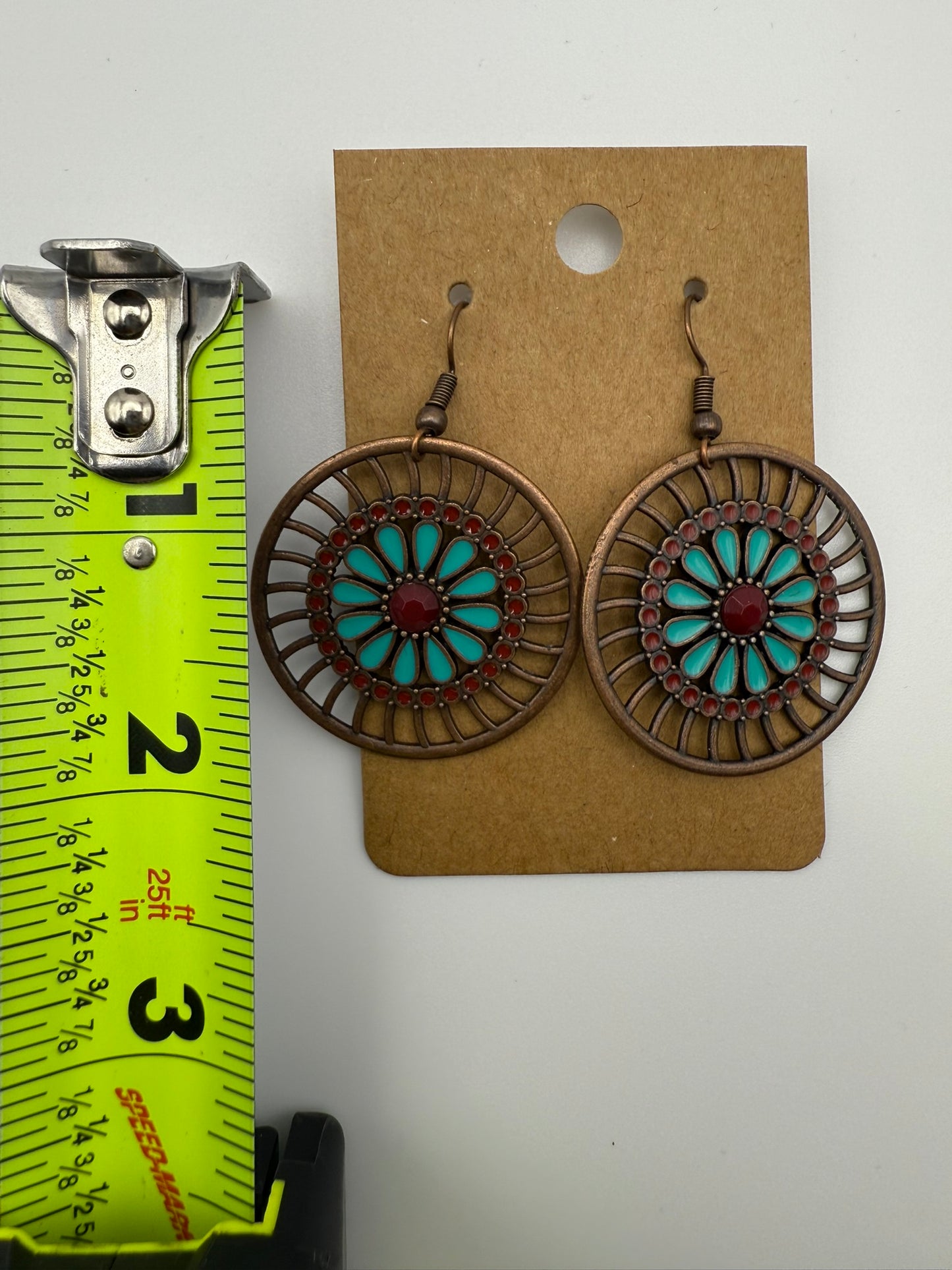 Vintage Desert Bloom Mandala Earrings