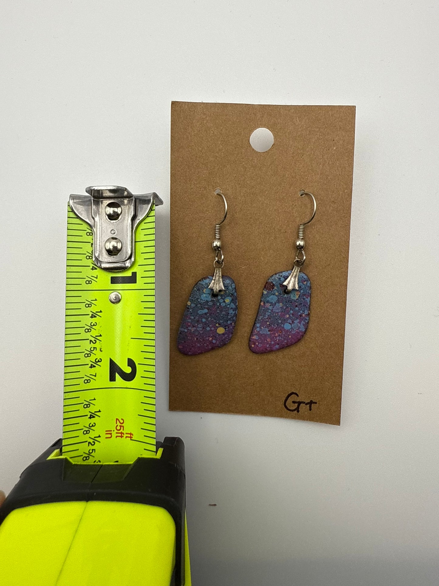 Vintage Midnight Nebula Drop Earrings