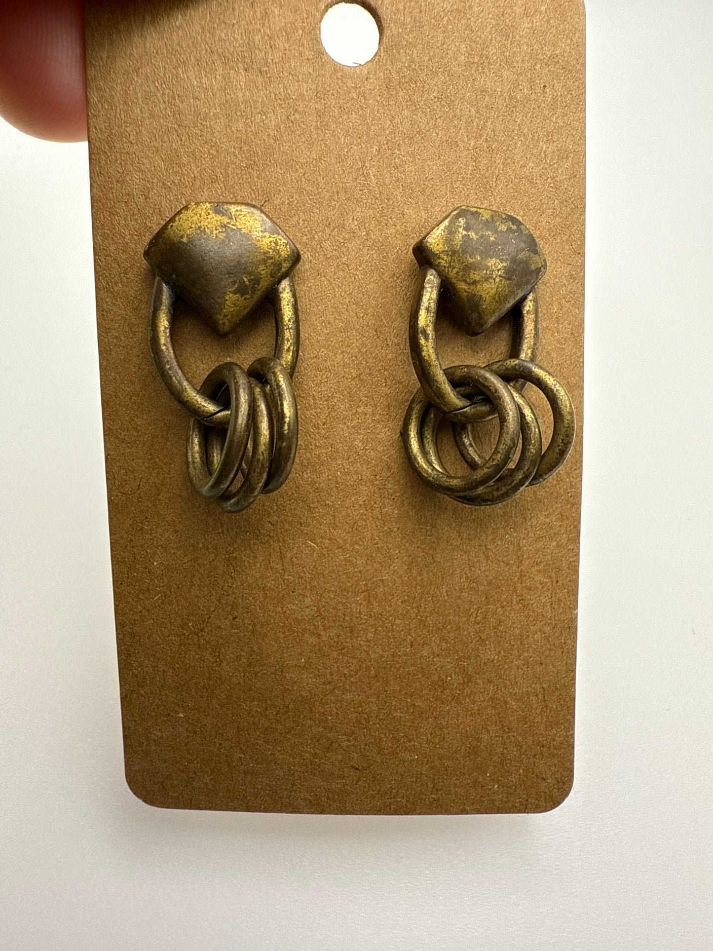 Vintage Antique Knot Drop Earrings