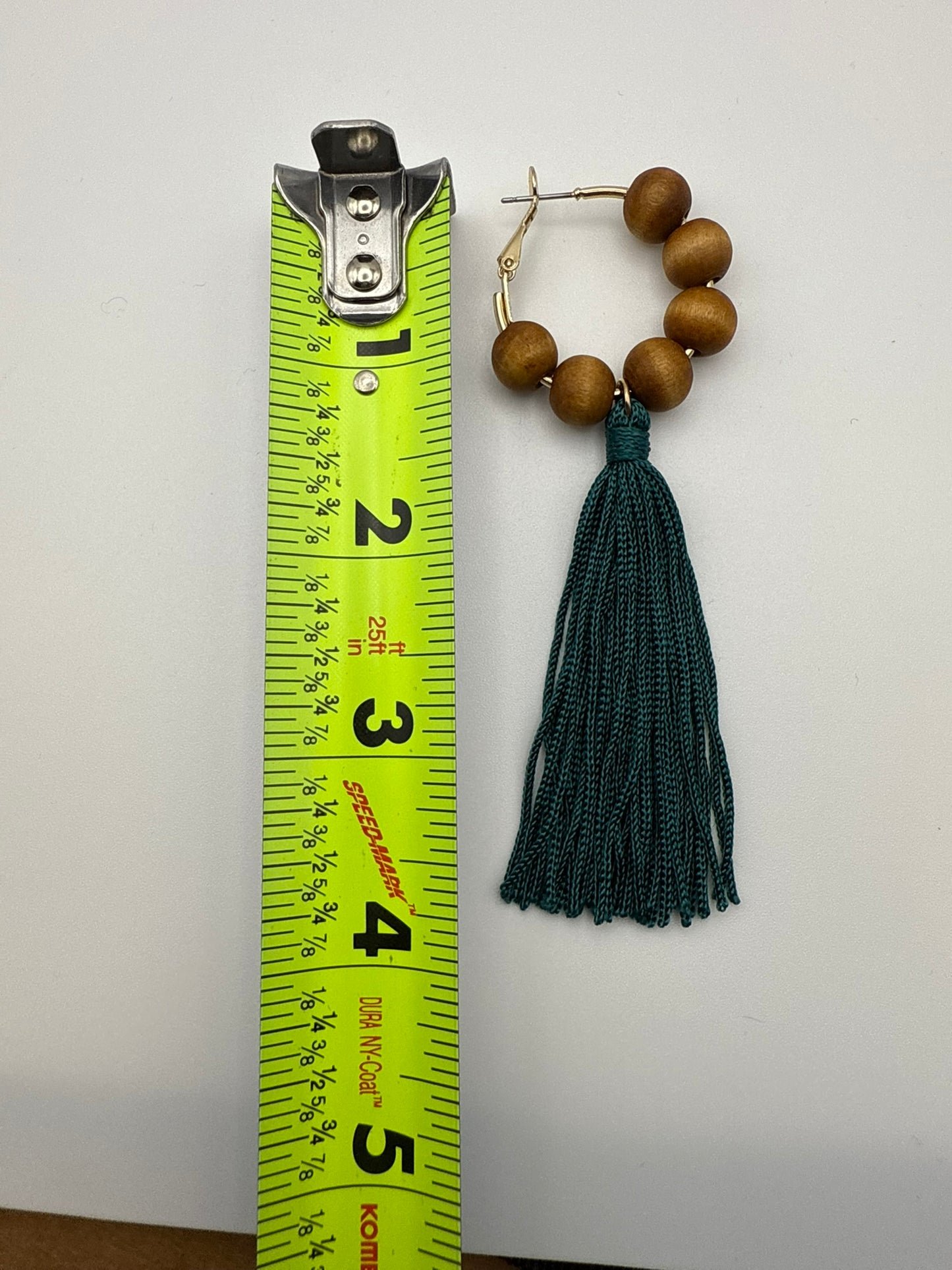 Vintage Forest Muse Tassel Hoops