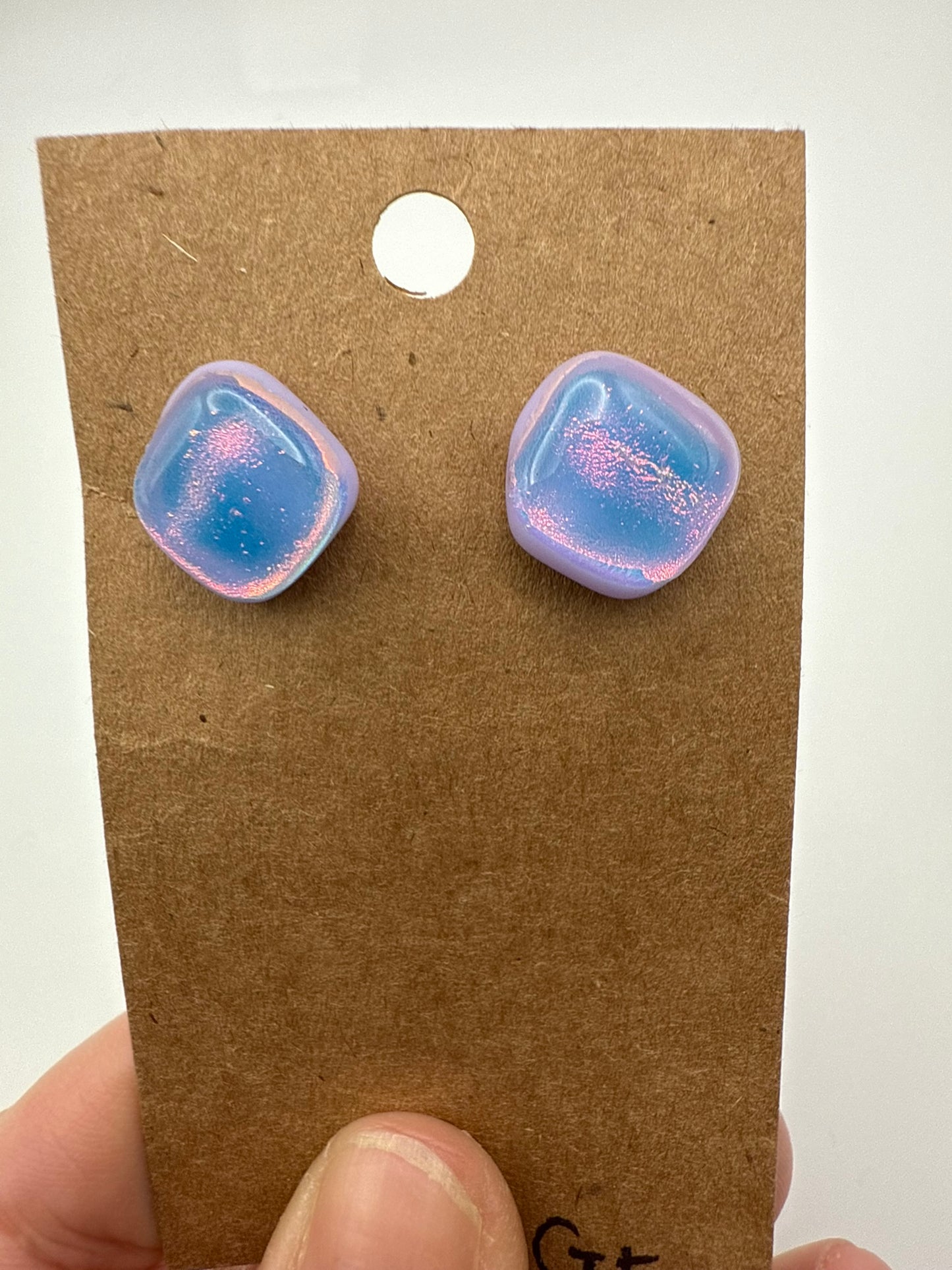Vintage Blush Aura Studs
