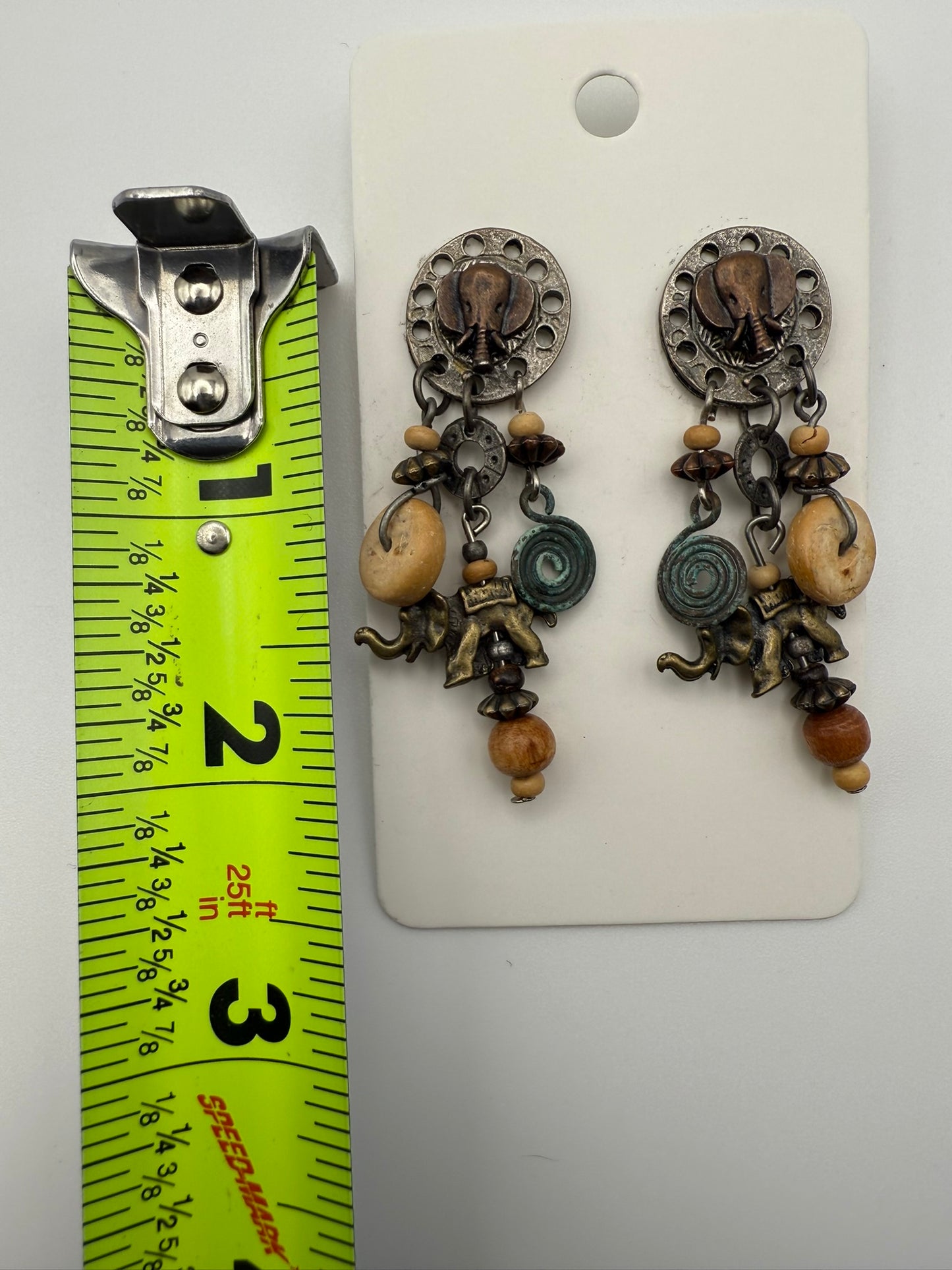 Vintage Sacred Elephant Charm Earrings