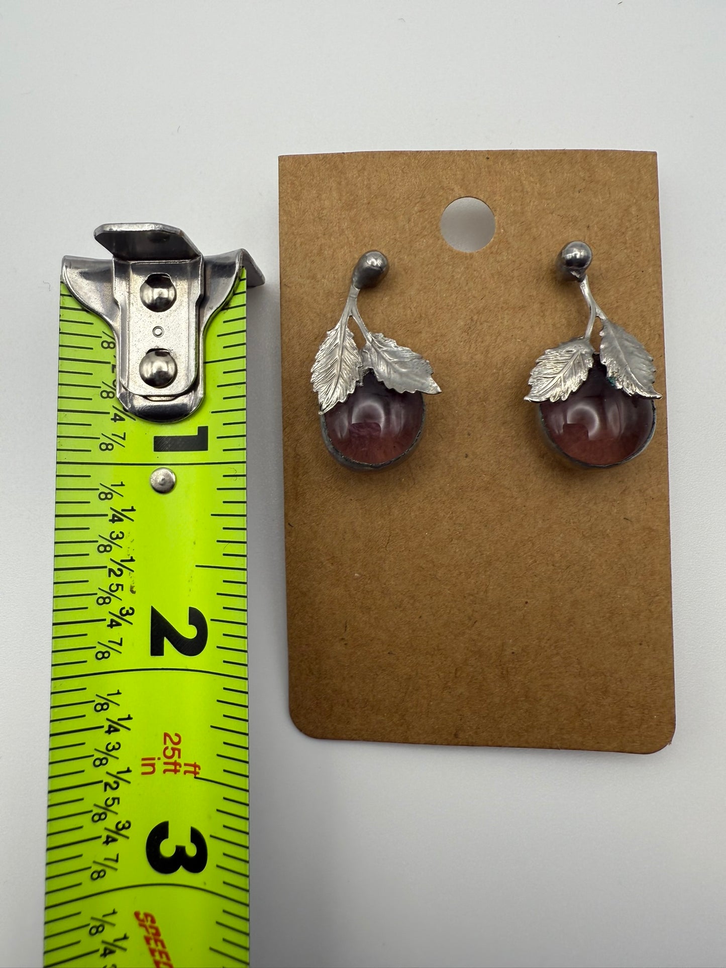 Vintage Black Cherry Heirloom Earrings
