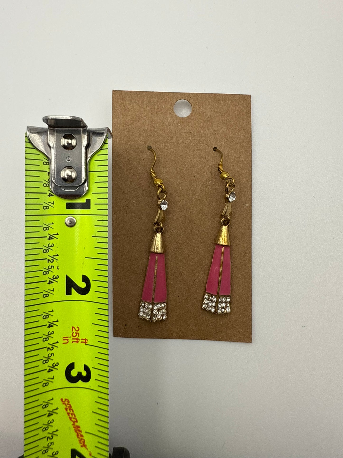 Vintage Pink Champagne Drop Earrings